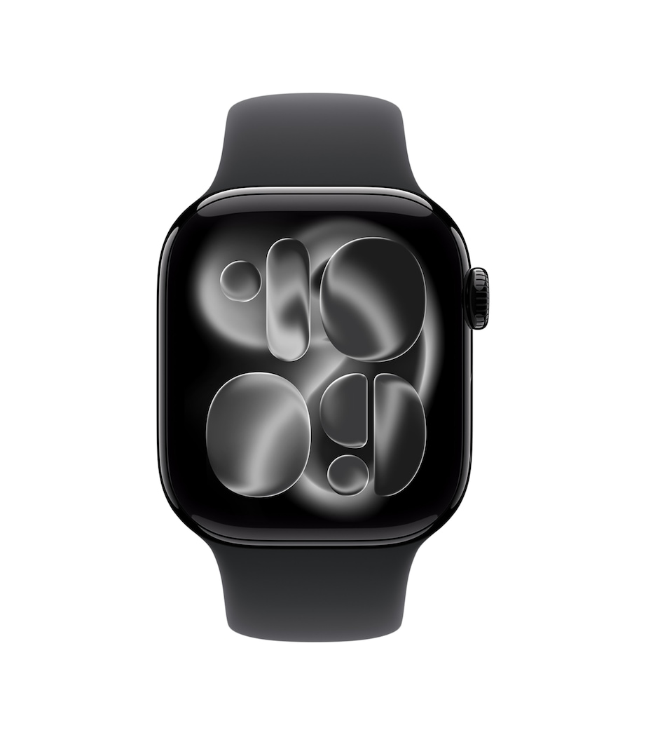 Apple Watch Series 11 - Jet Black Aluminium with Sport Band, 42mm, Small/Medium JET BLACK Image 2