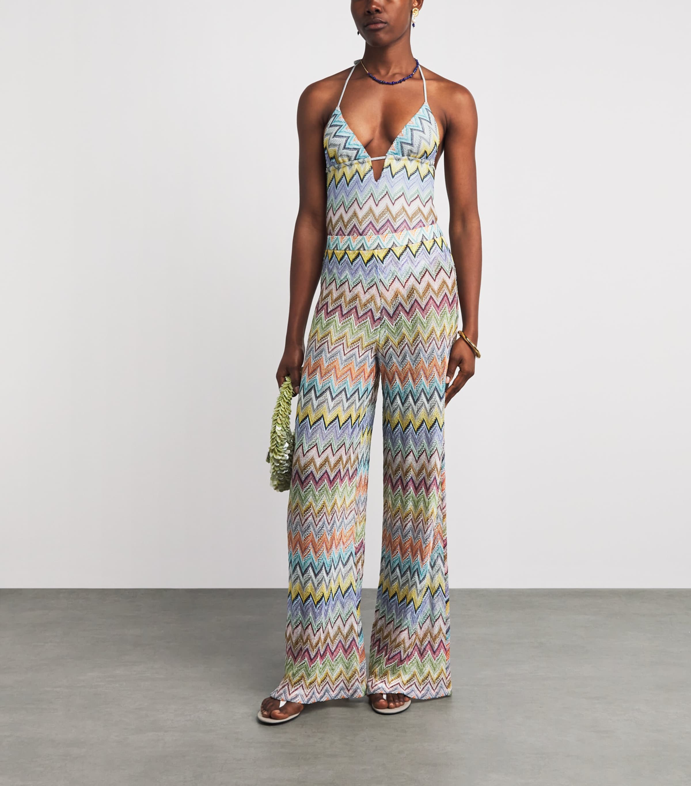 Missoni Womens Zigzag Plunge Swimsuit Smsor Multicolor Image 4