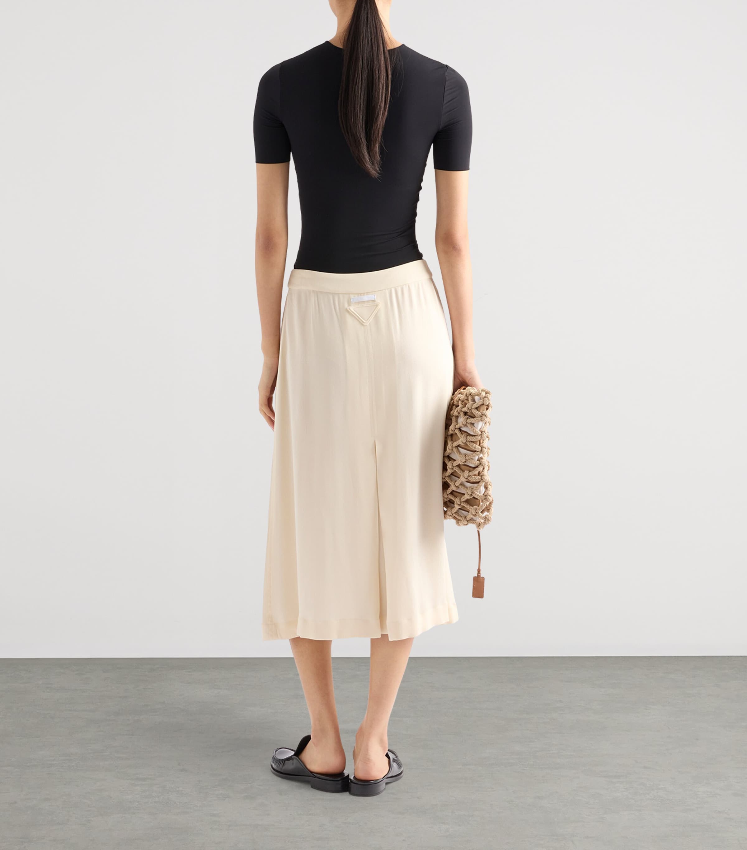 Prada Womens Stretch-Fabric T-Shirt Image 5