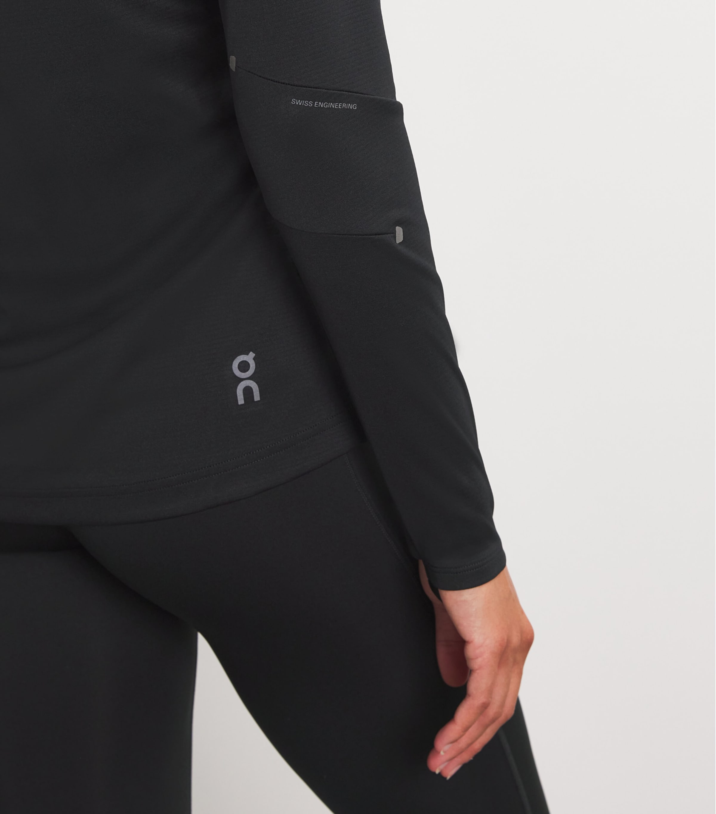 On Womens Zip-Up Climate Hoodie Black Image 6