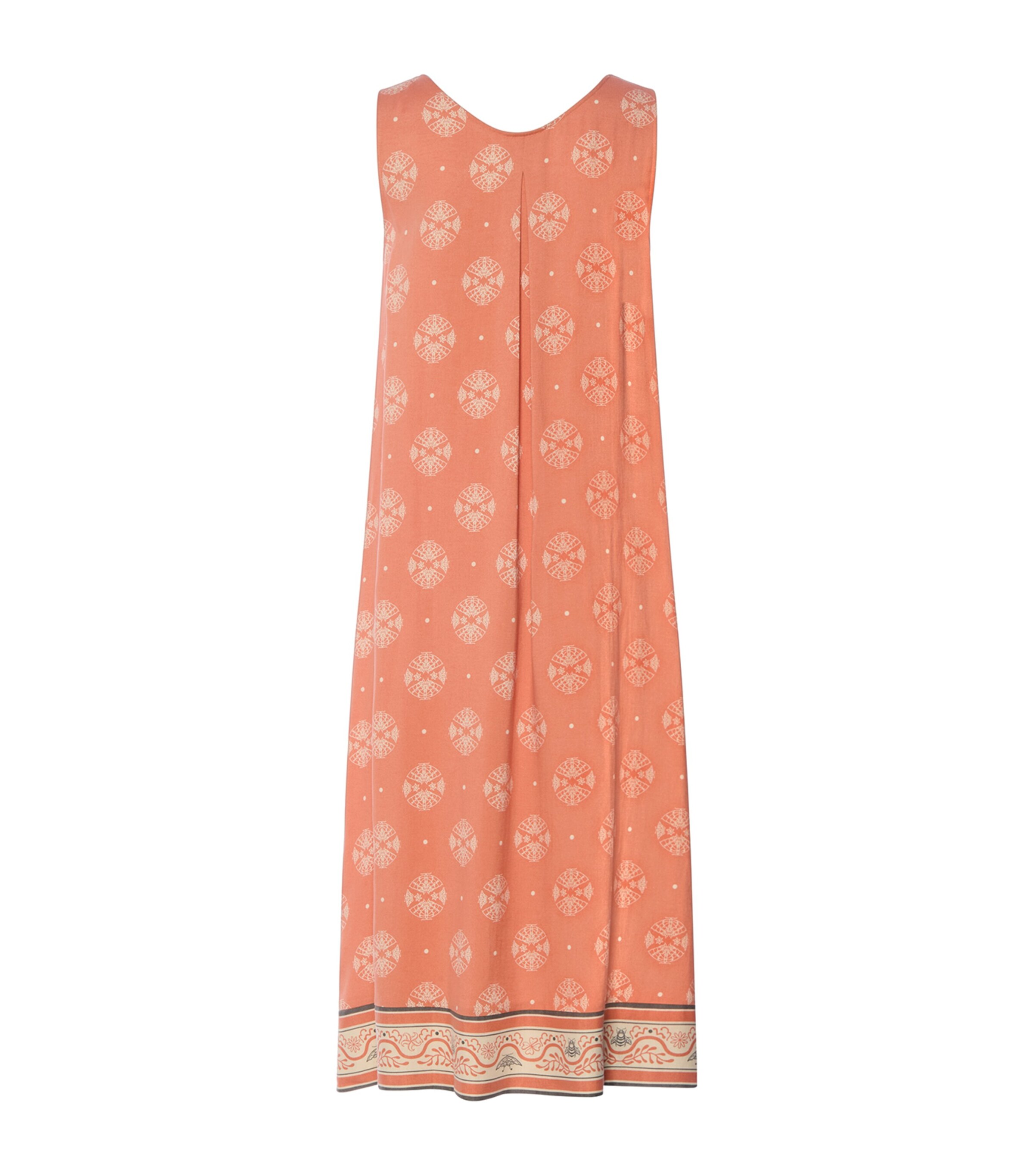 Hanro Womens Patterned Scoop-Neck Midi Dress Pencil Mariposa Image 5