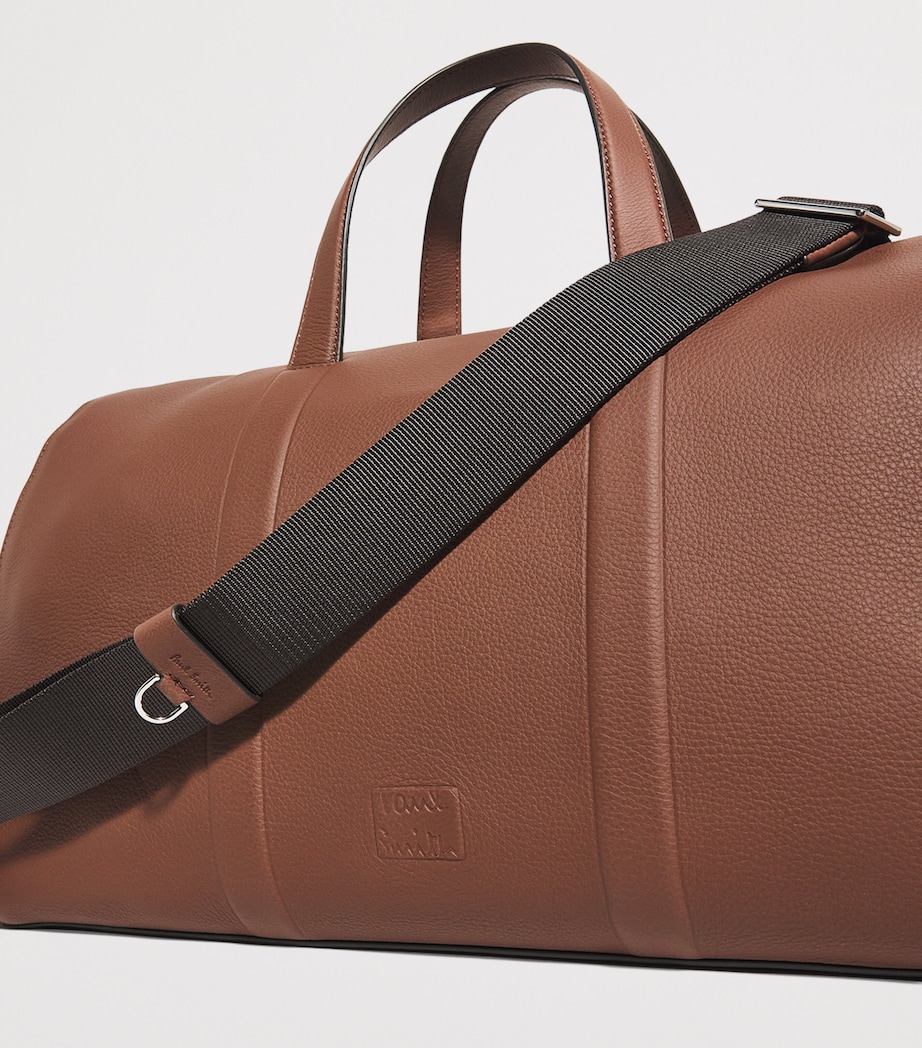 Leather Detachable Strap Holdall 62_TAN Image 6