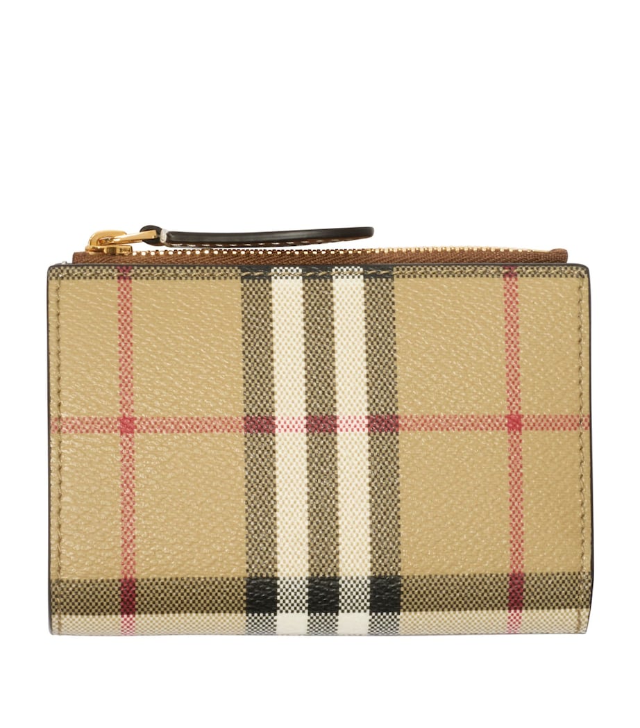 Burberry Check Bifold Wallet Vntg Chk/briar Brown Image 1