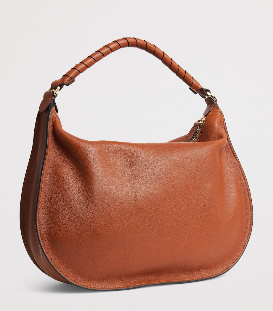 Medium Leather Marcie Shoulder Bag CLAY BROWN Image 3