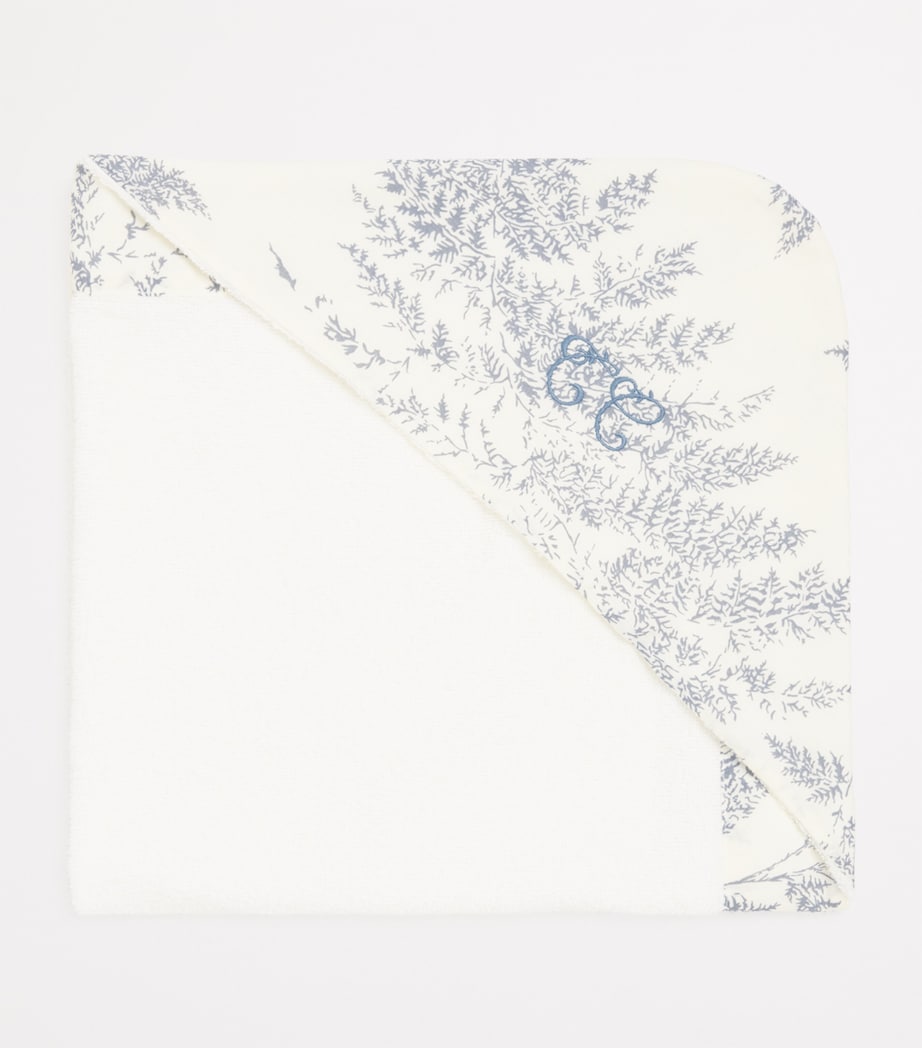 Cotton-Blend Printed Hooded Towel (70cm x 70cm) 50BLEU CHAMBRAY Image 2