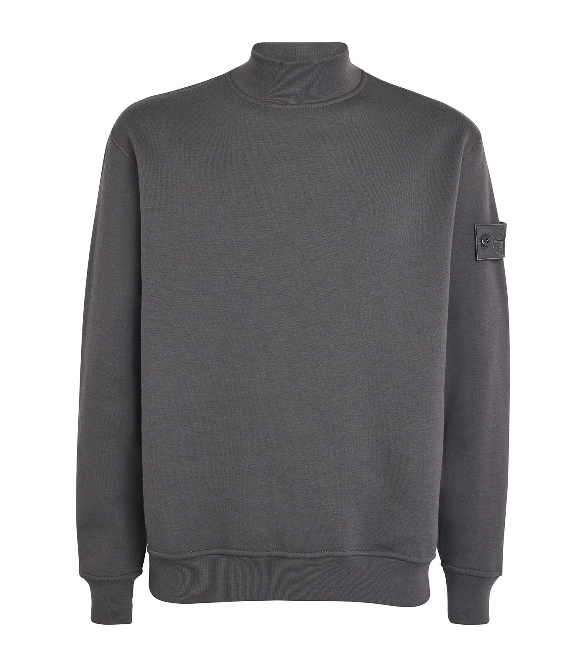 Stone Island GHOST PIECE Cotton Compass Logo Sweatshirt | Men New In | Mens Clothing | Men Clothing | Sweatshirts & Hoodies | Designers | Stone Island