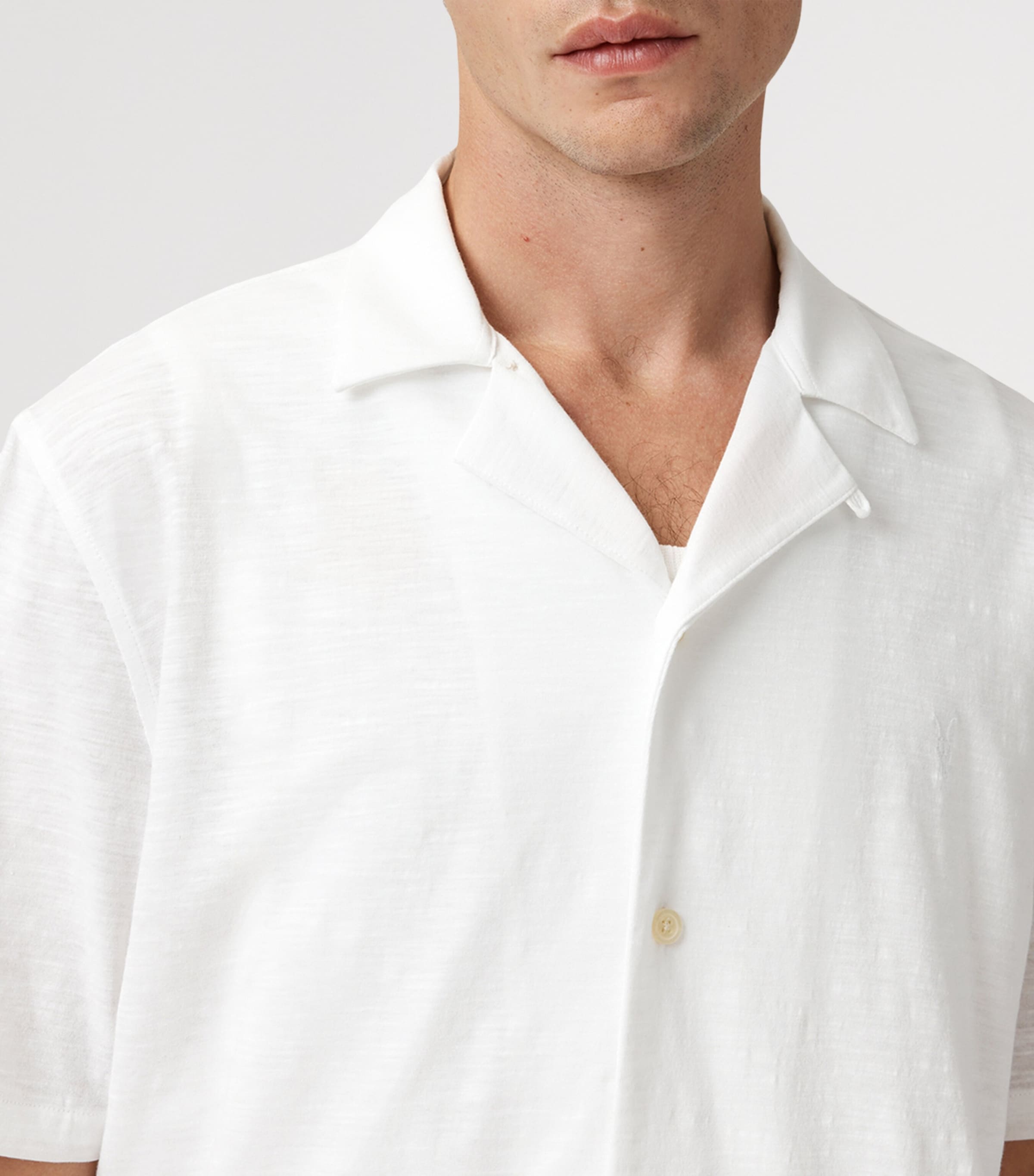 Organic Cotton Robson Shirt OFF WHITE Image 5