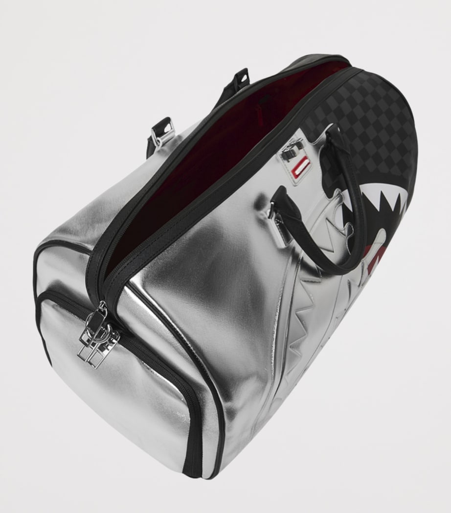Sprayground Silver Side Drip Duffle Bag Silver Side Drip Image 6