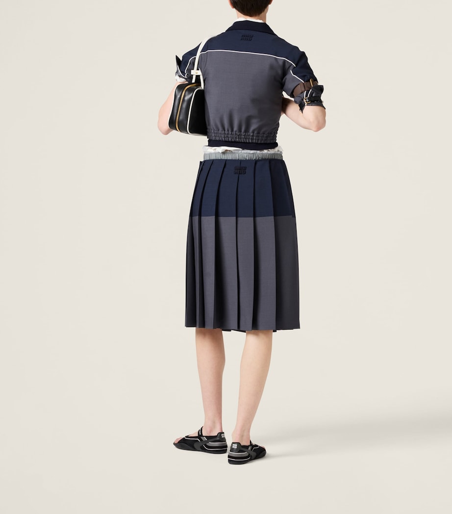 Miu Miu Womens Mohair-Blend Bomber Jacket Image 3