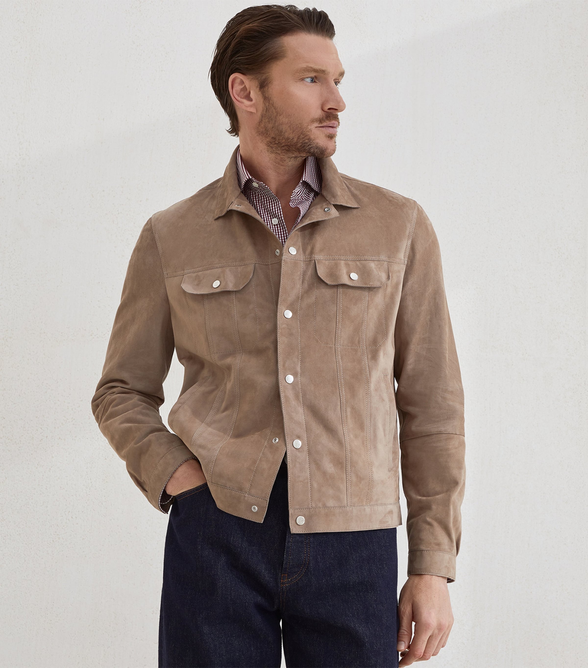 Suede Four-Pocket Jacket C4248 Image 2