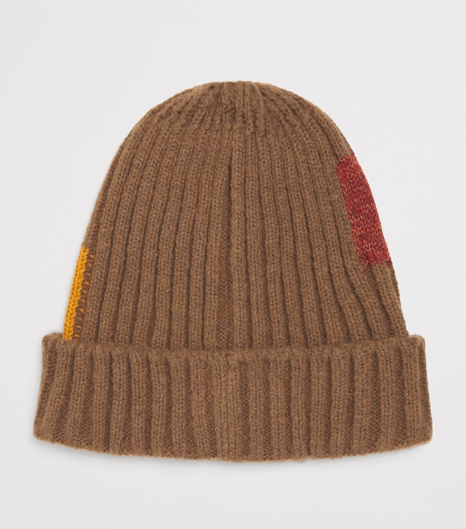 Wool-Blend Tugihagi Beanie BROWN Image 2