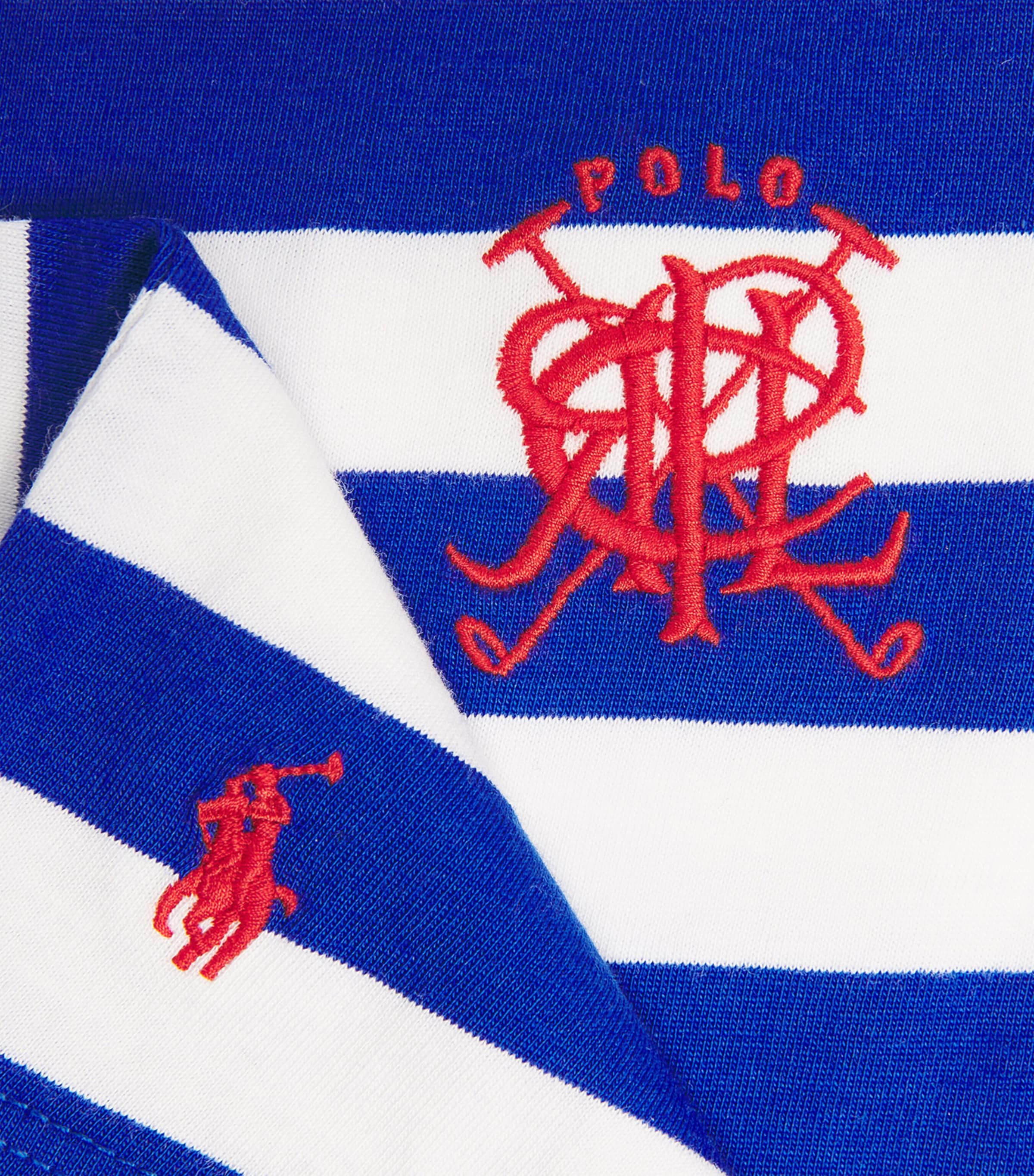 Cotton Stripe T-Shirt (3-24 Months) BLUE/WHITE Image 3