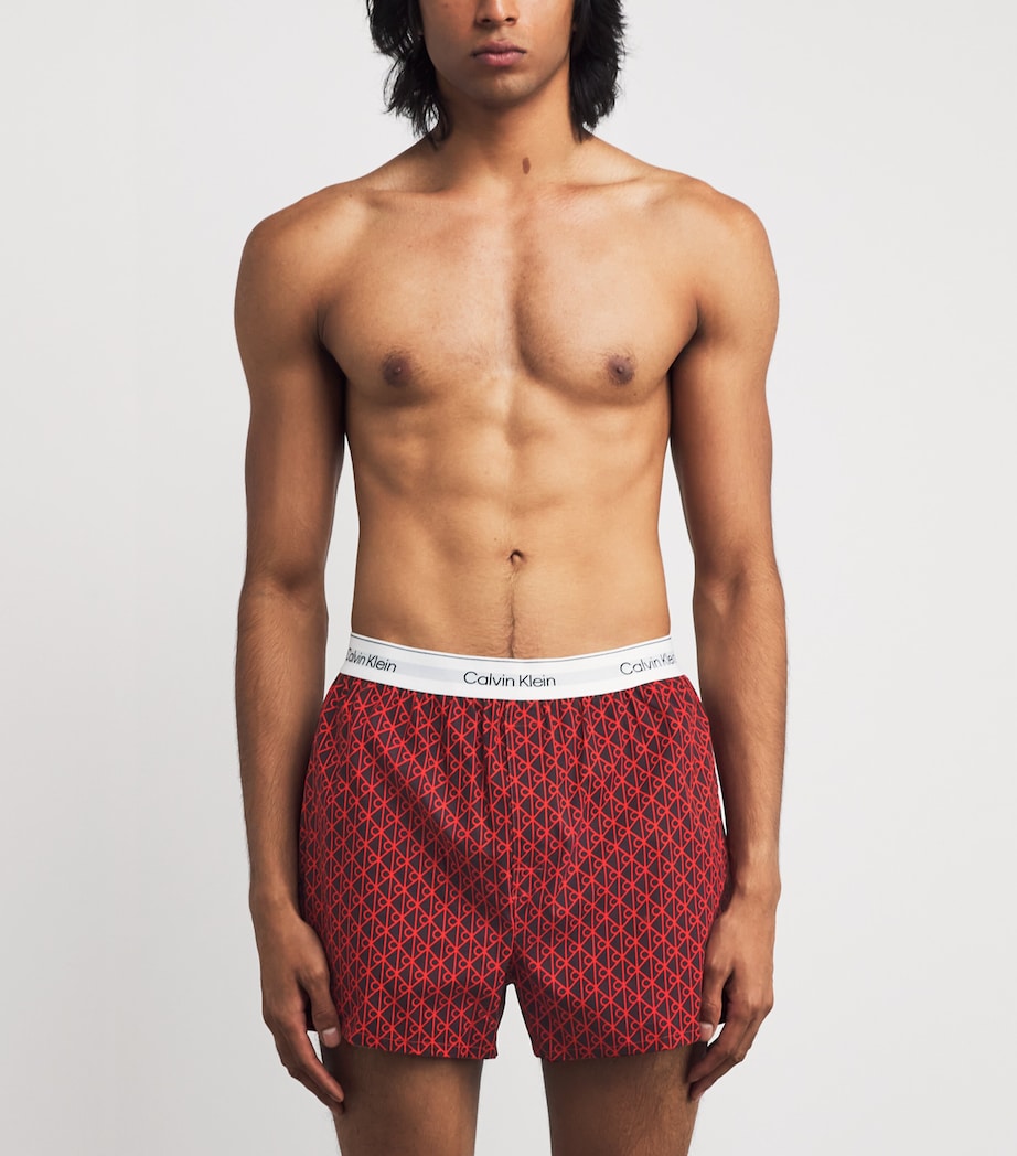 Stretch-Cotton Slim Boxers (Pack of 3) 2VHBLACK/ SEAMLESS Image 2
