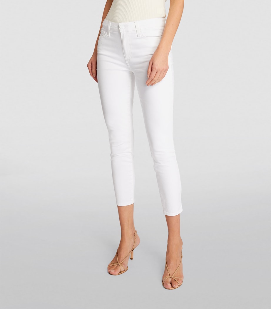 Cropped Hoxton High-Rise Skinny Jeans CRISP WHITE Image 3