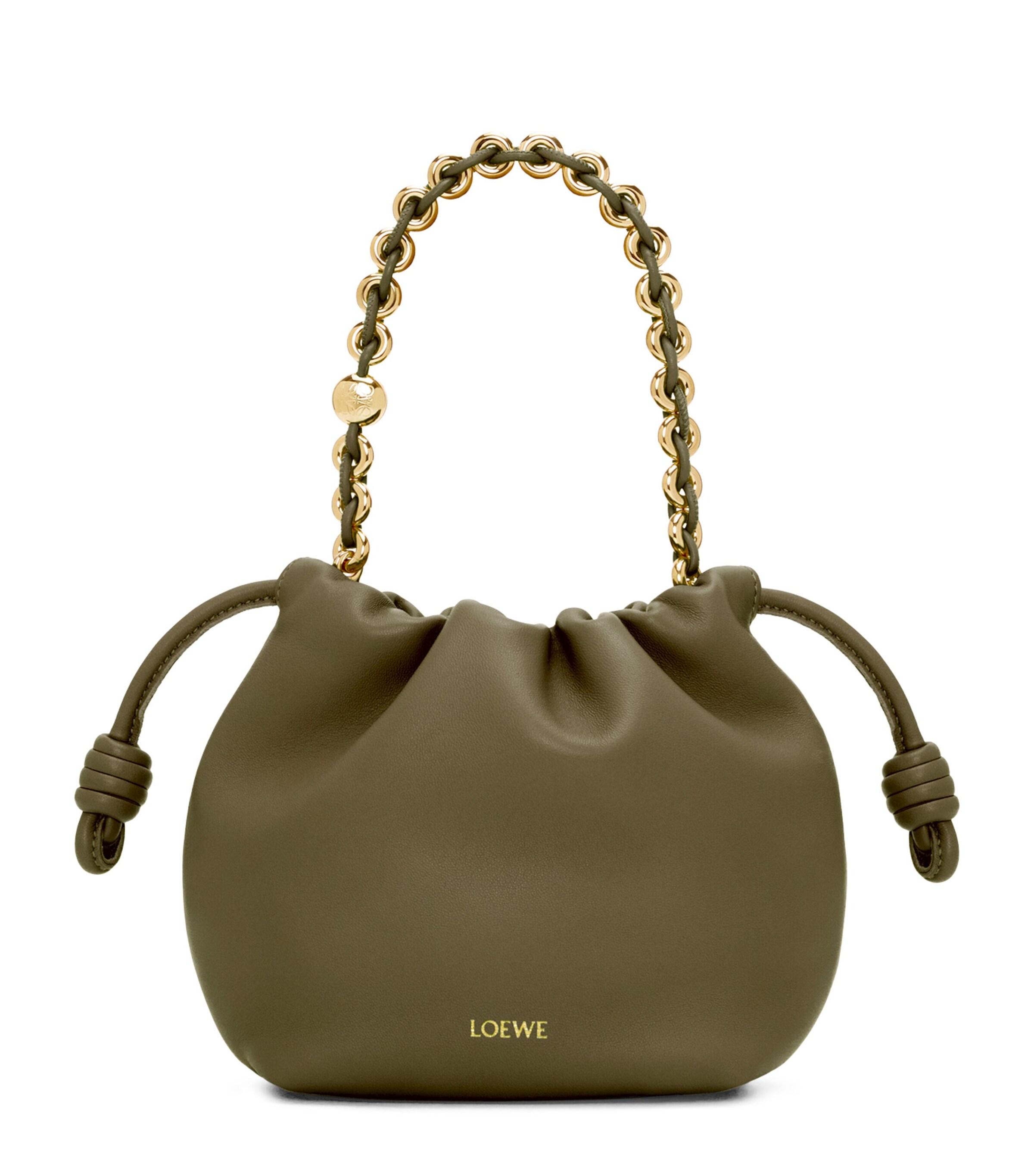 22200✨LOEWE Anagram mini shoulder bag LOEWE Green Mini Flamenco Shoulder Bag | Harrods UK