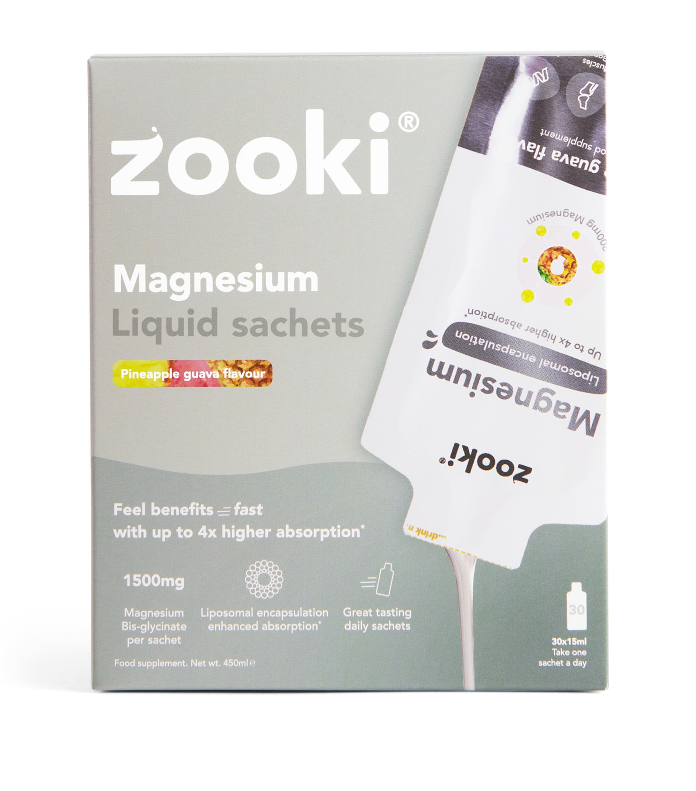 Liposomal Magnesium 1500mg Liquid Sachets (Pack of 30)