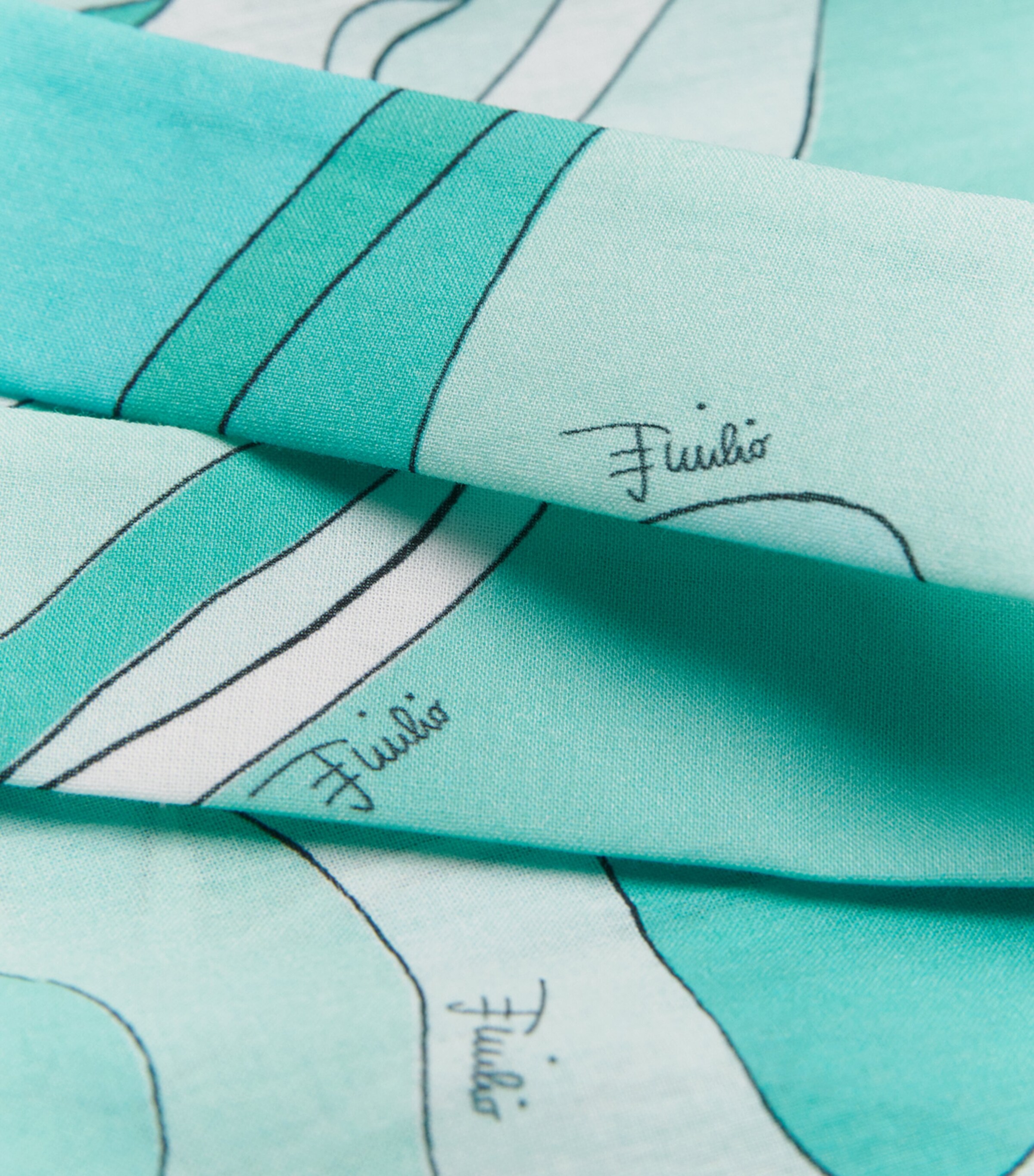 Cotton Orchidee Print Pareo 019/TURQUOISE Image 6