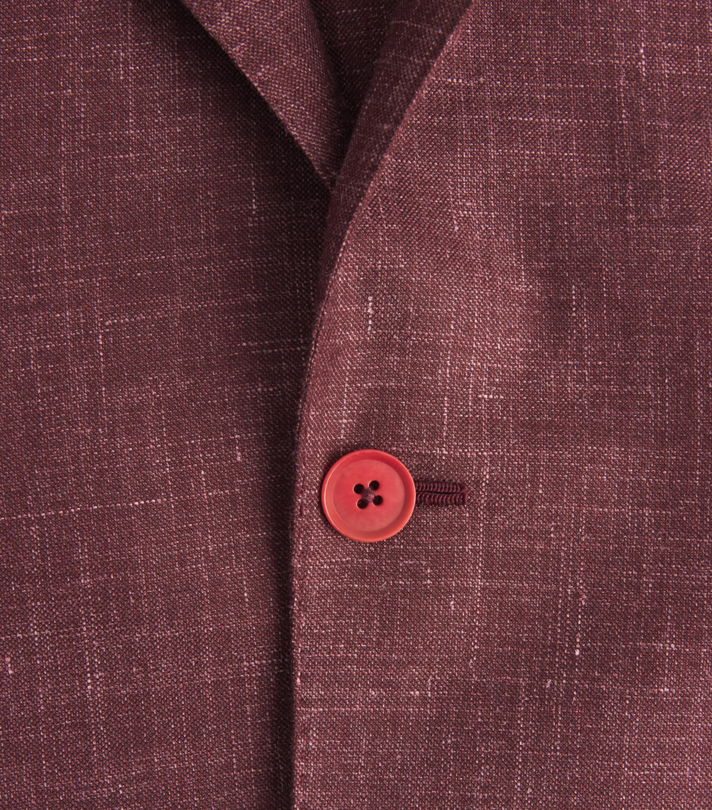 Isaia Mens Wool-Cashmere-Silk-Linen Blazer Image 6