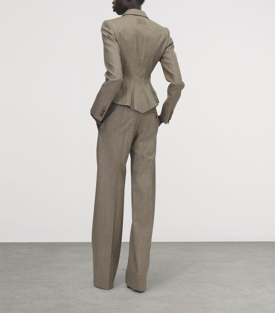 McQueen Womens Wool Blazer Image 3
