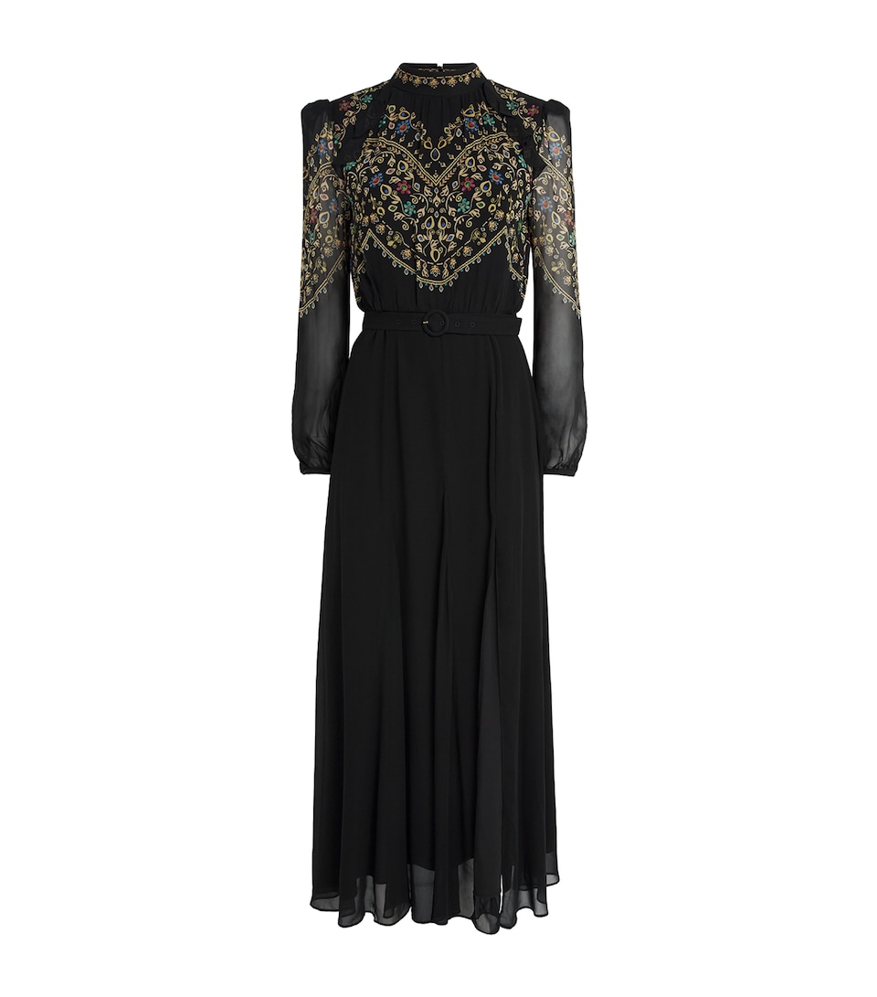 Georgette Printed Jacqui B Midi Dress