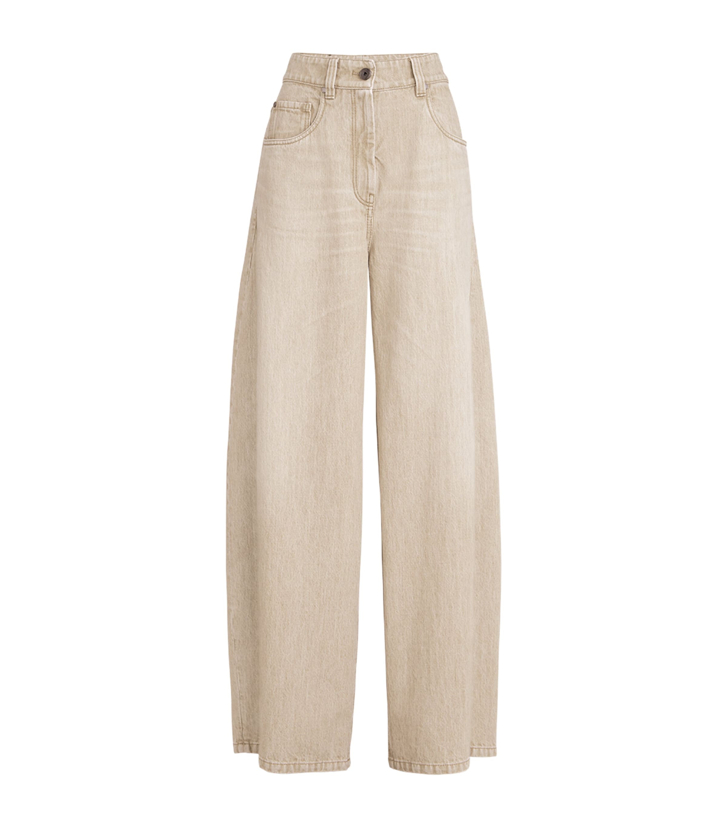 Brunello Cucinelli Womens Wide-Leg Jeans Image 1