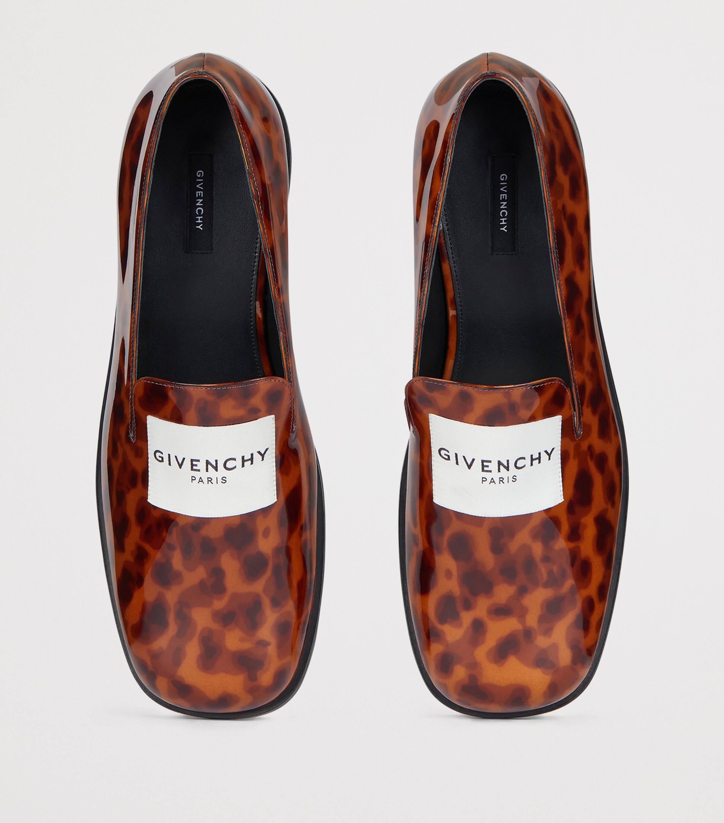 Calf Leather Tuxedo Label Loafers DARK BROWN/BLACK Image 4