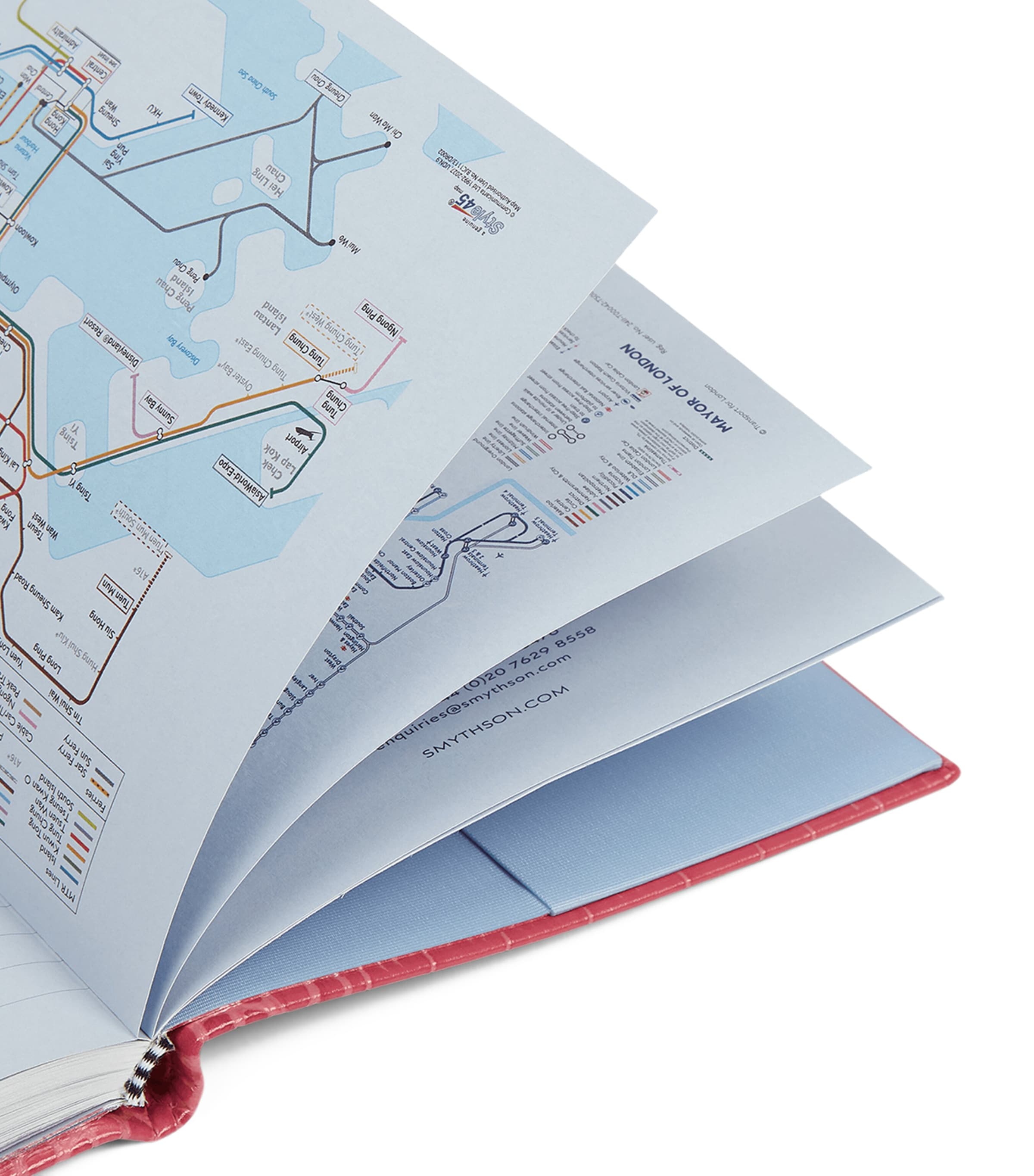 Mara Leather Croc-Embossed A5 Soho Diary 2026 RASPBERRY Image 7