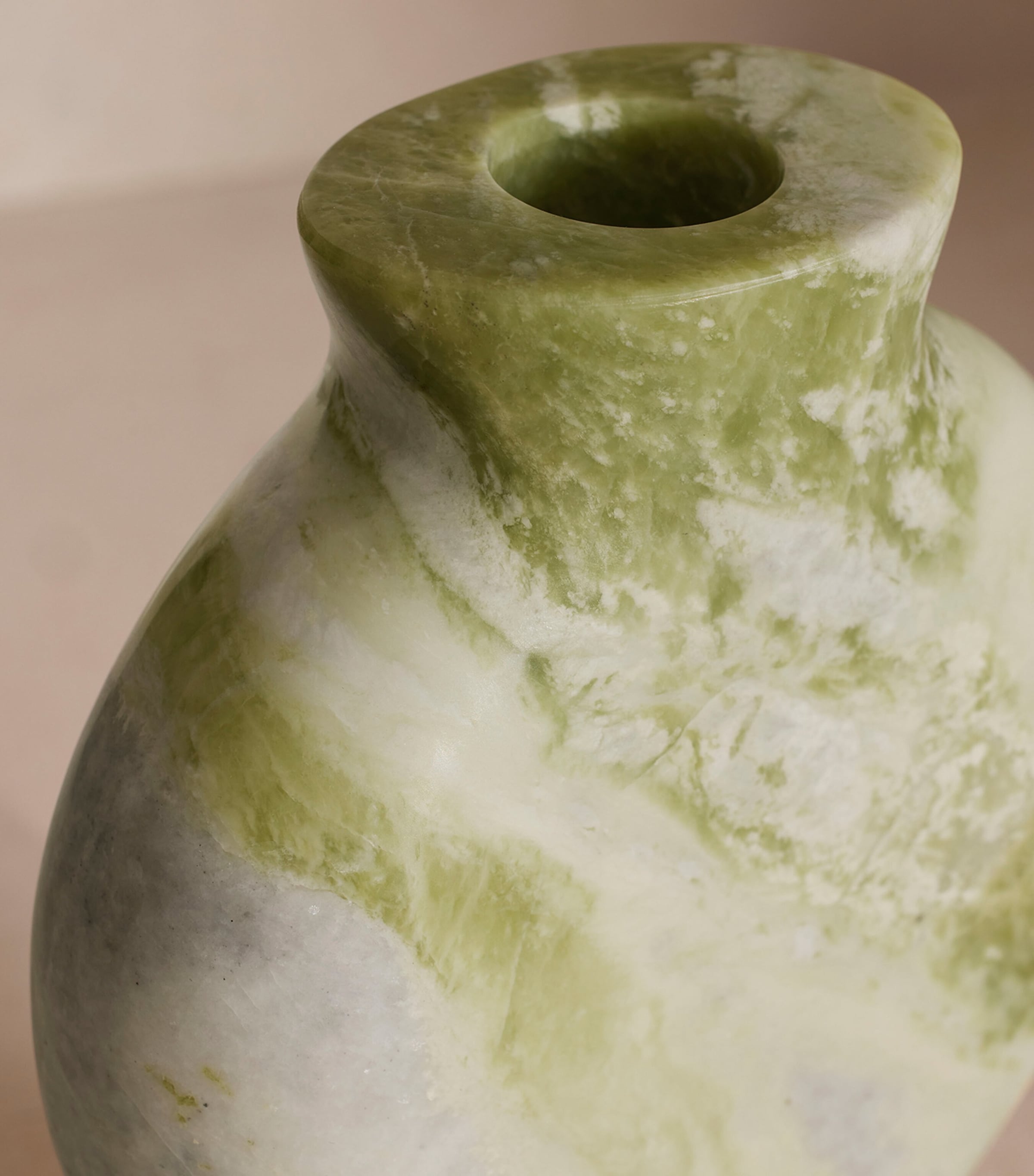 Marble Sesso Vase (18cm) GREEN Image 4