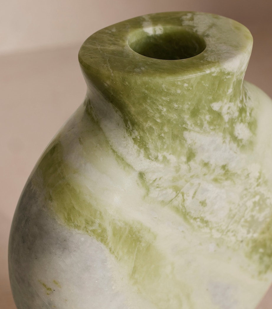 Marble Sesso Vase (18cm) GREEN Image 4