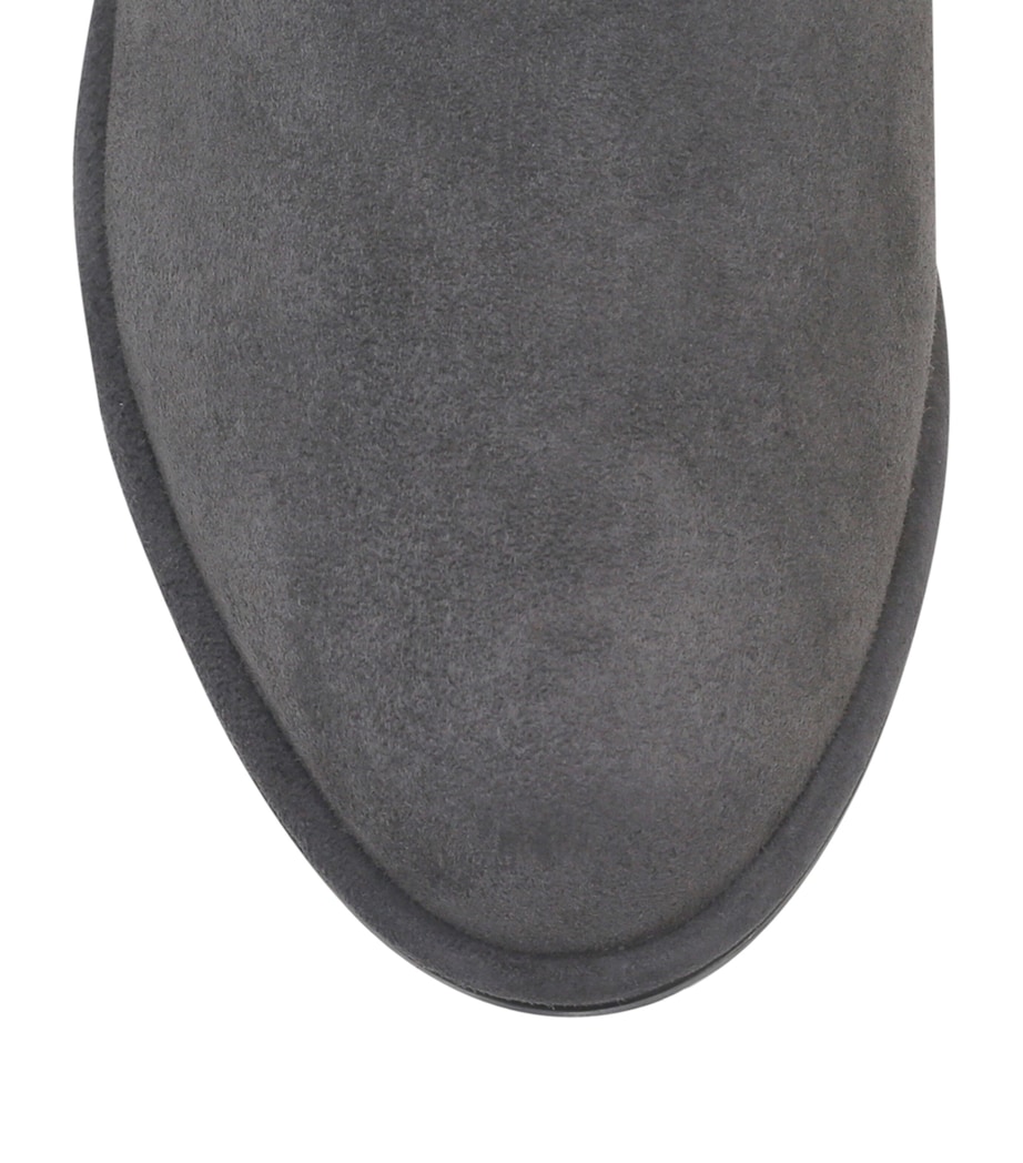 Suede Lowland Thigh High Boots GREY Image 3