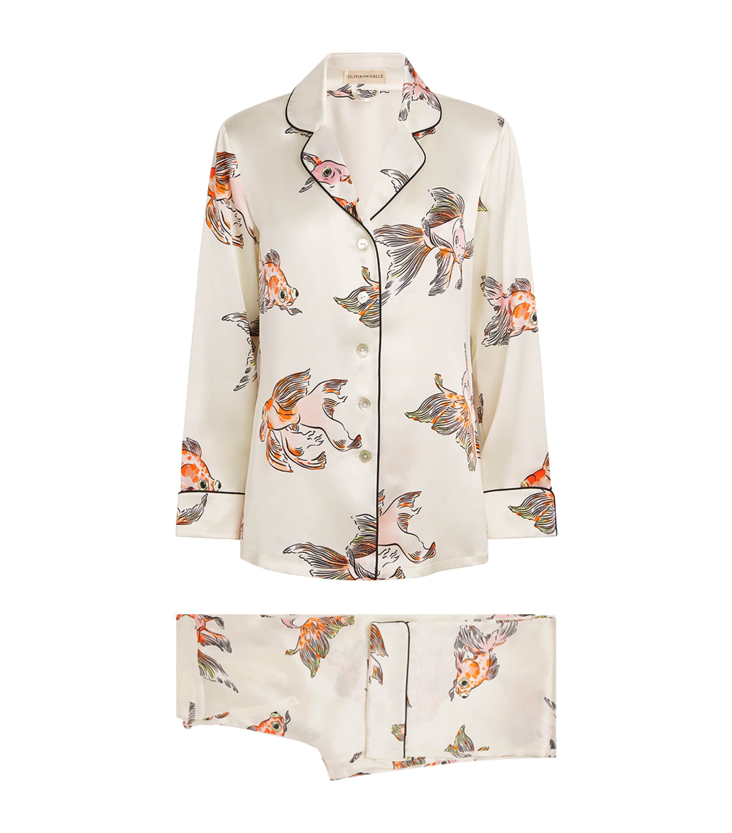 Olivia Von Halle Silk Lila Cora Pyjama Set
