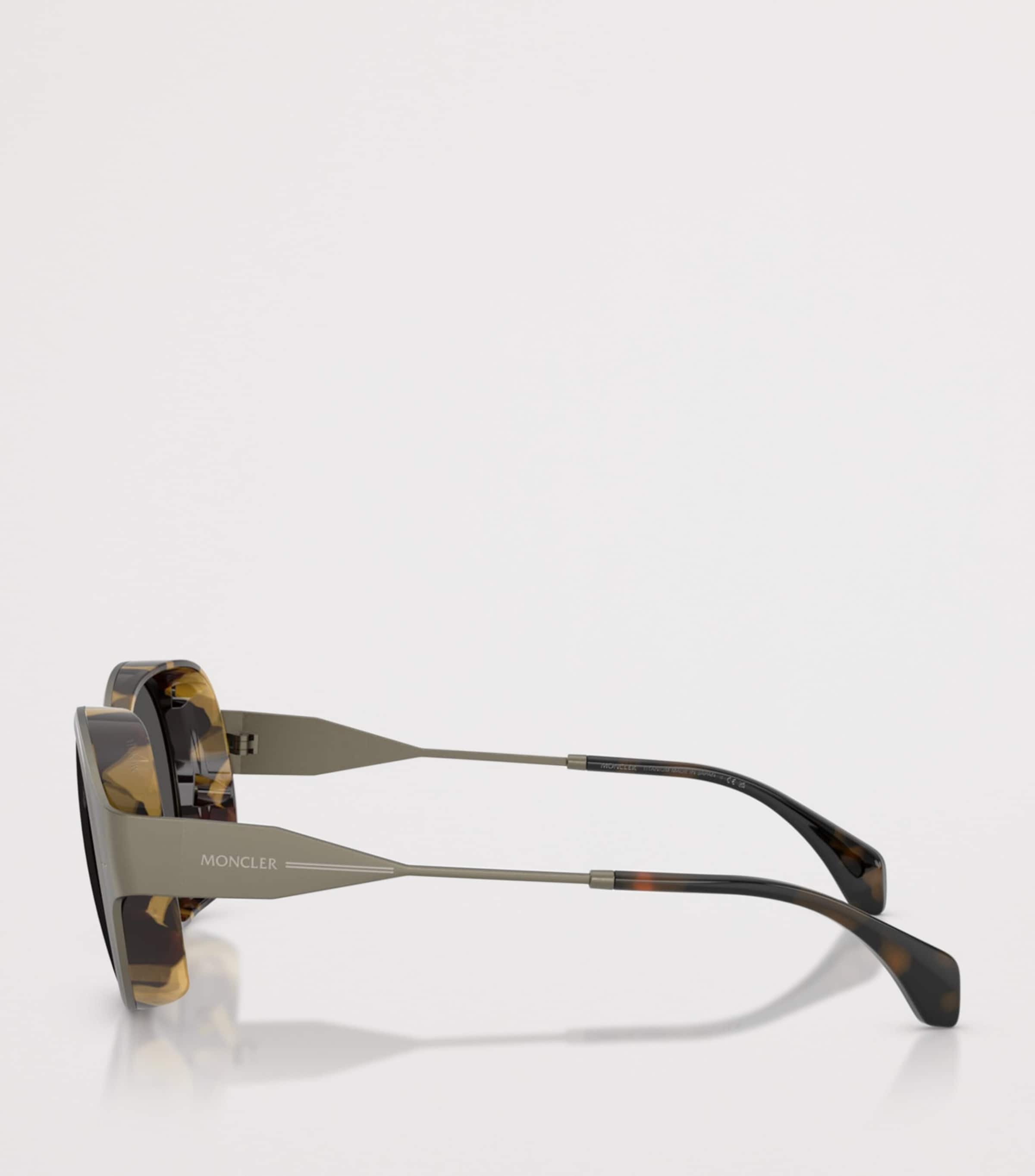Moncler Titanium Auros Round Sunglasses Grey Image 3