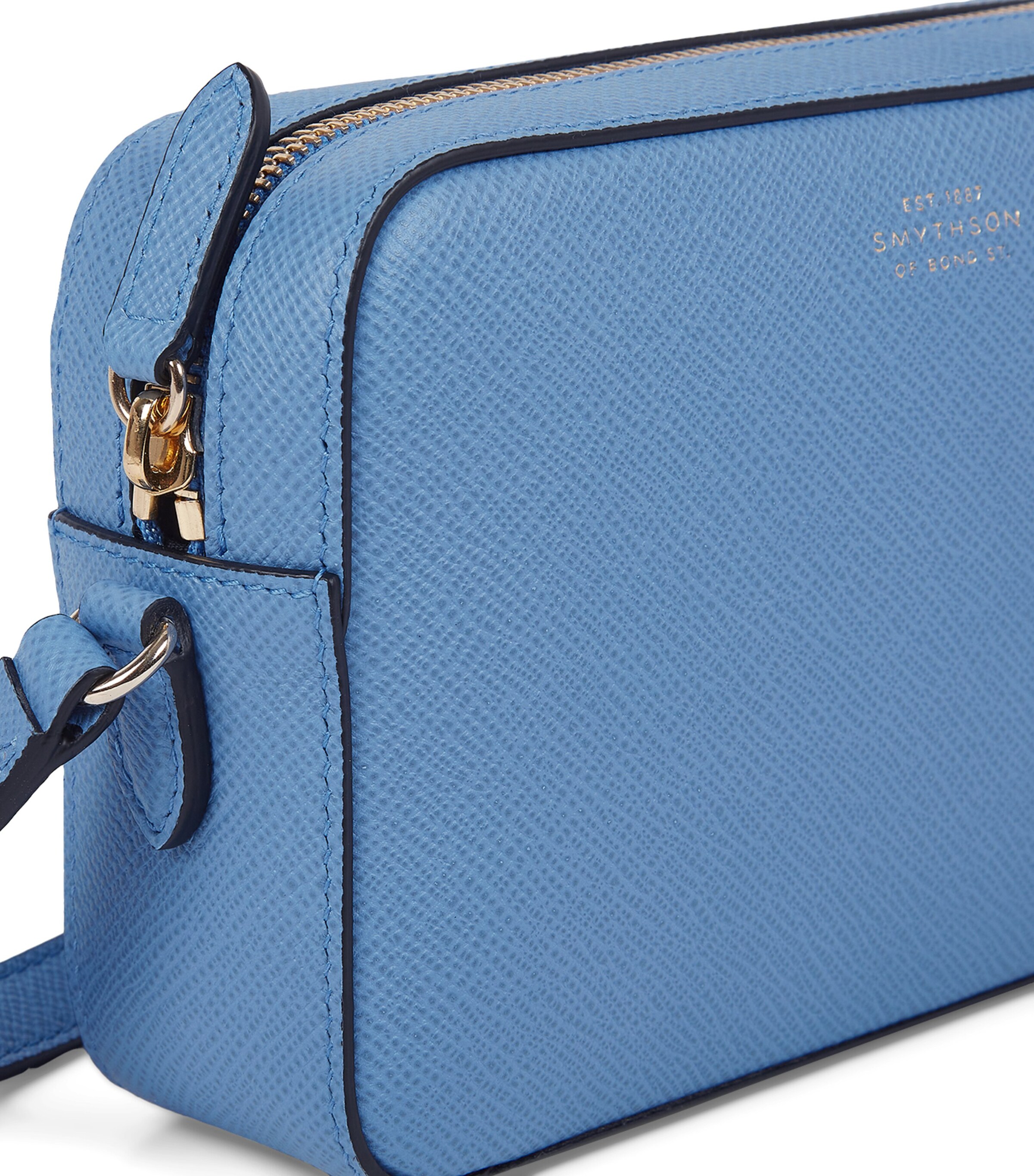 Small Leather Camera Bag NILE BLUE Image 3