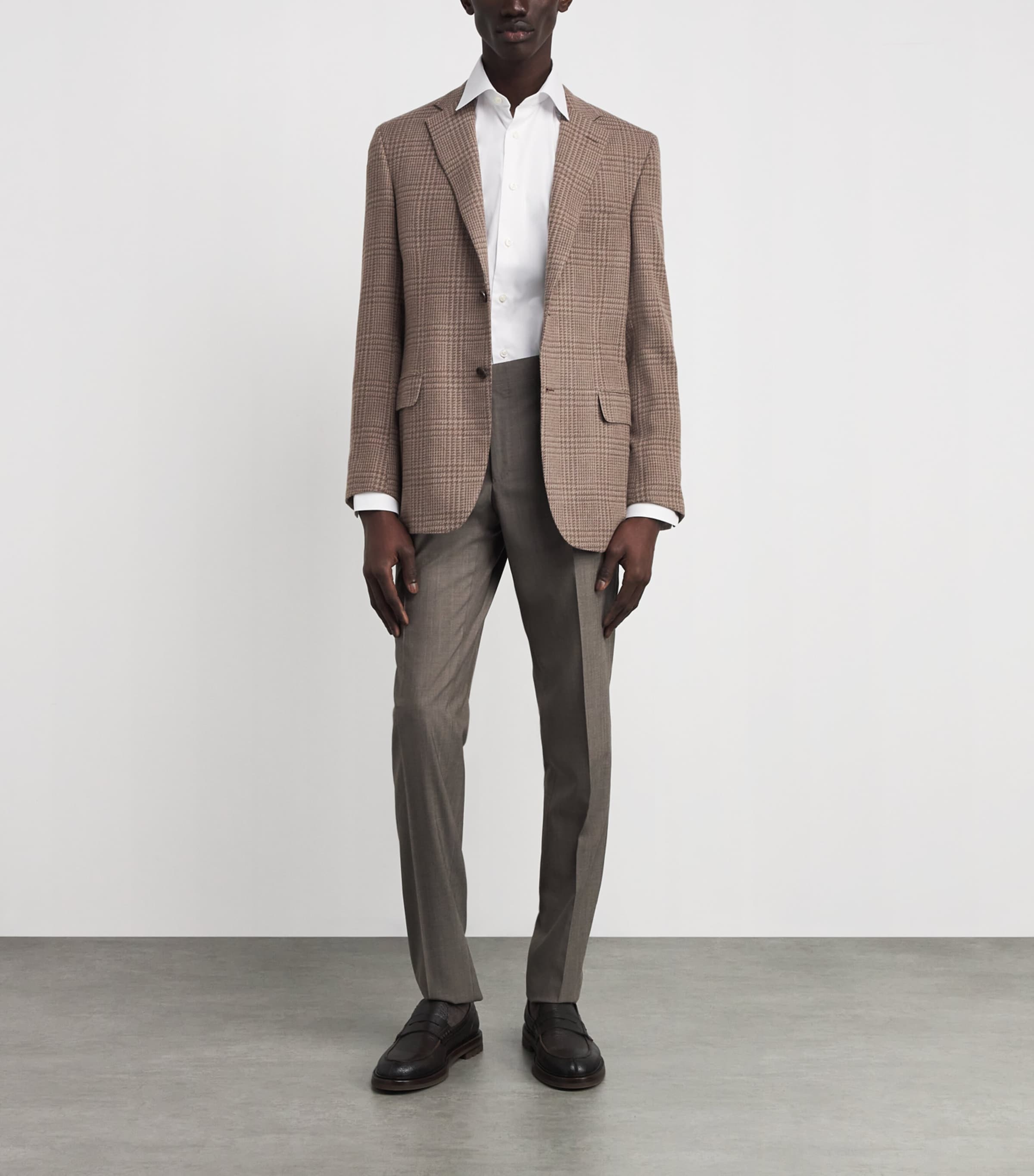 Wool-Silk Check Blazer 2800 Image 2