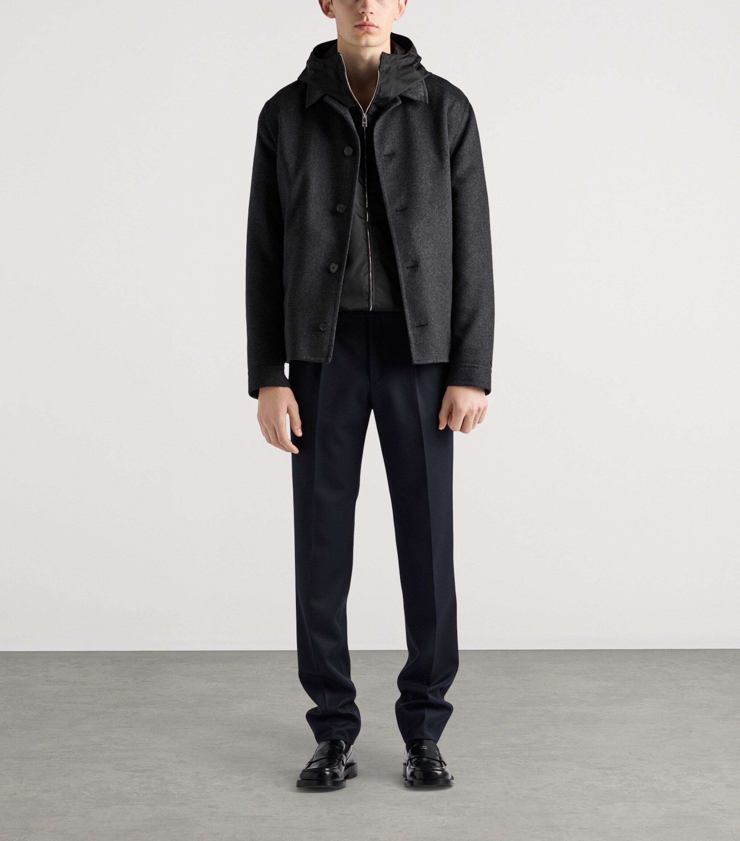 Prada Mens Re-Nylon Hooded Jacket Image 2