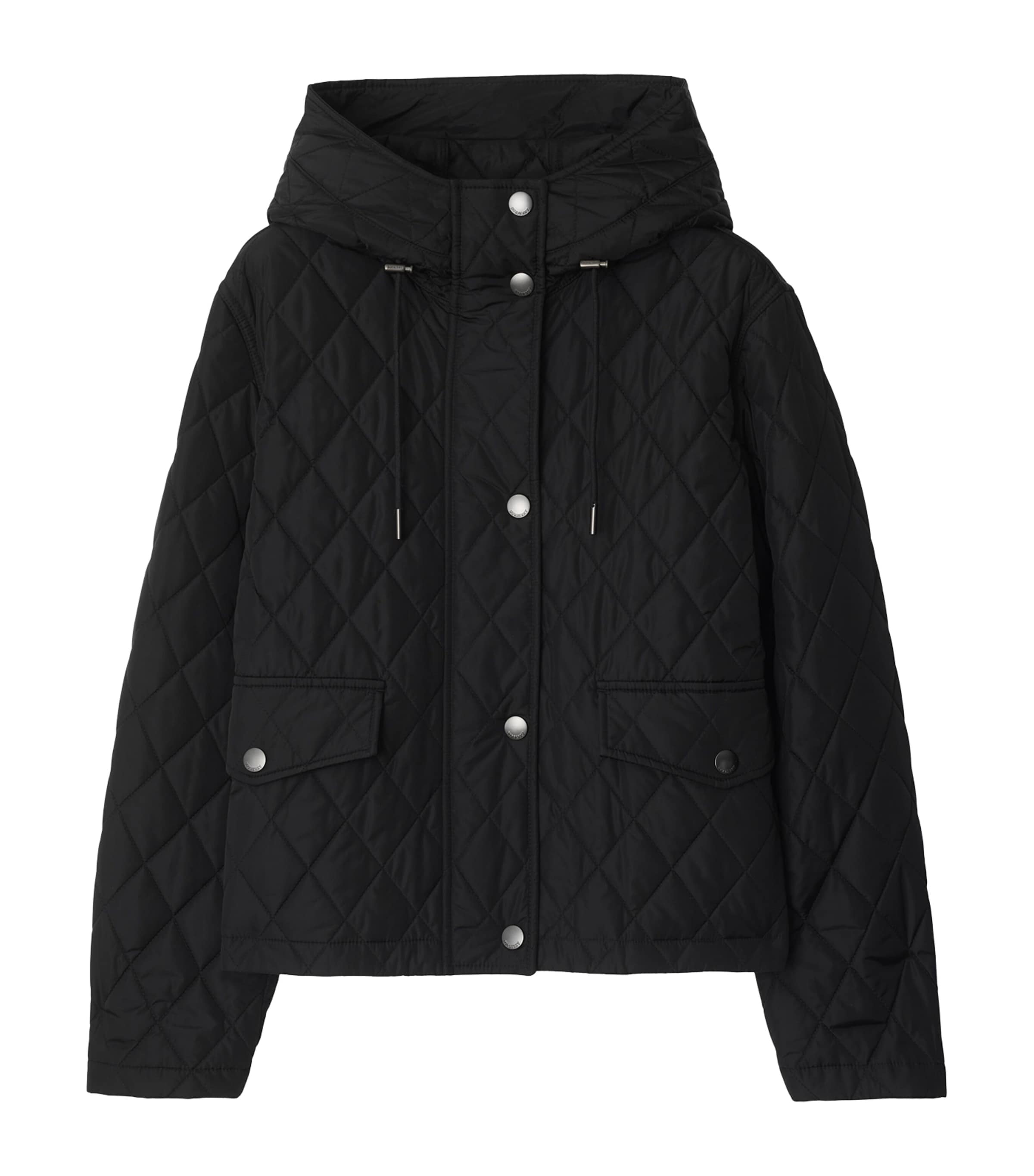 Burberry Womens Hooded Field Jacket Black Image 1