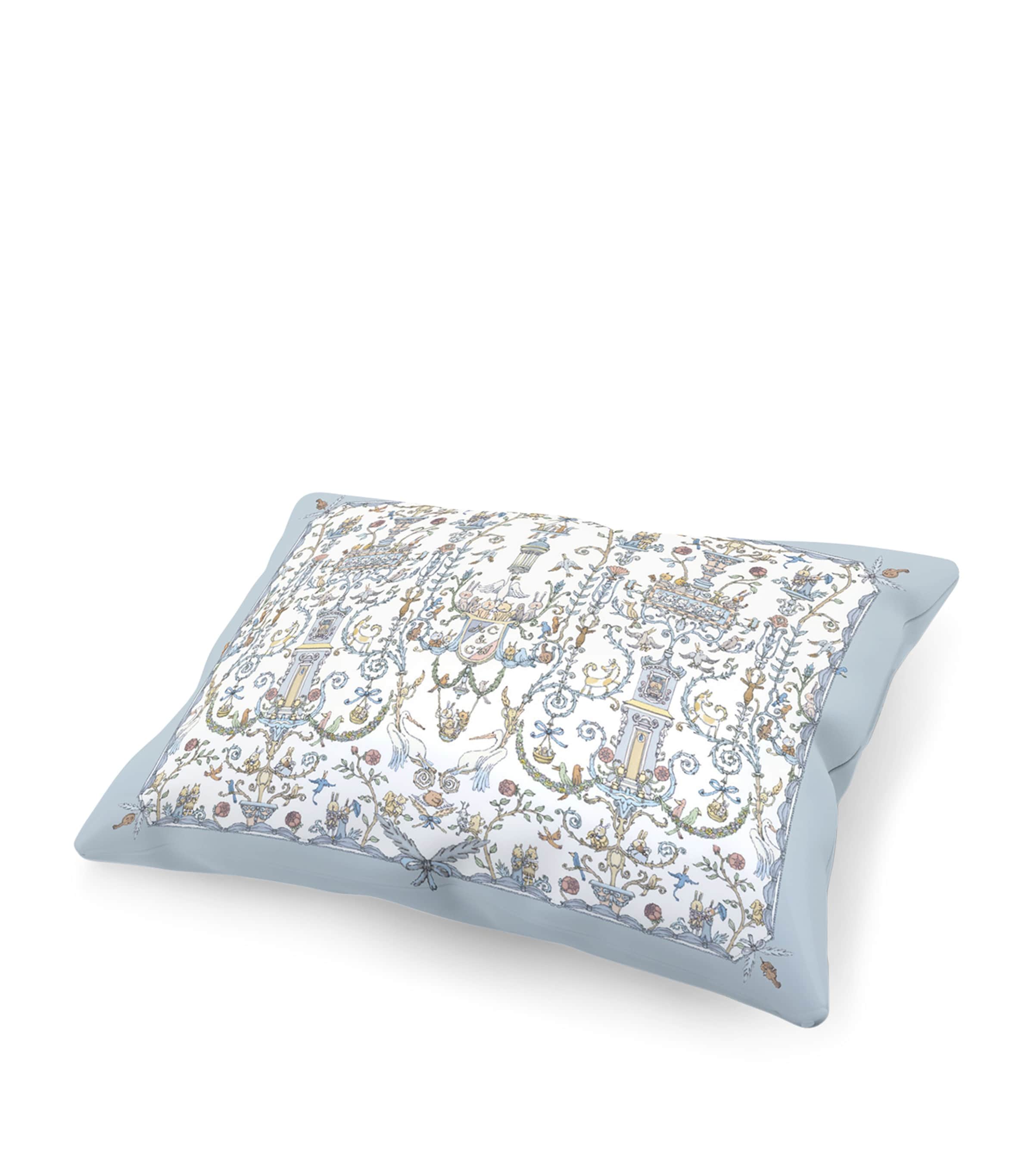 Atelier Choux X Caitlin Wilson Toile De Jouy Cushion In Blue