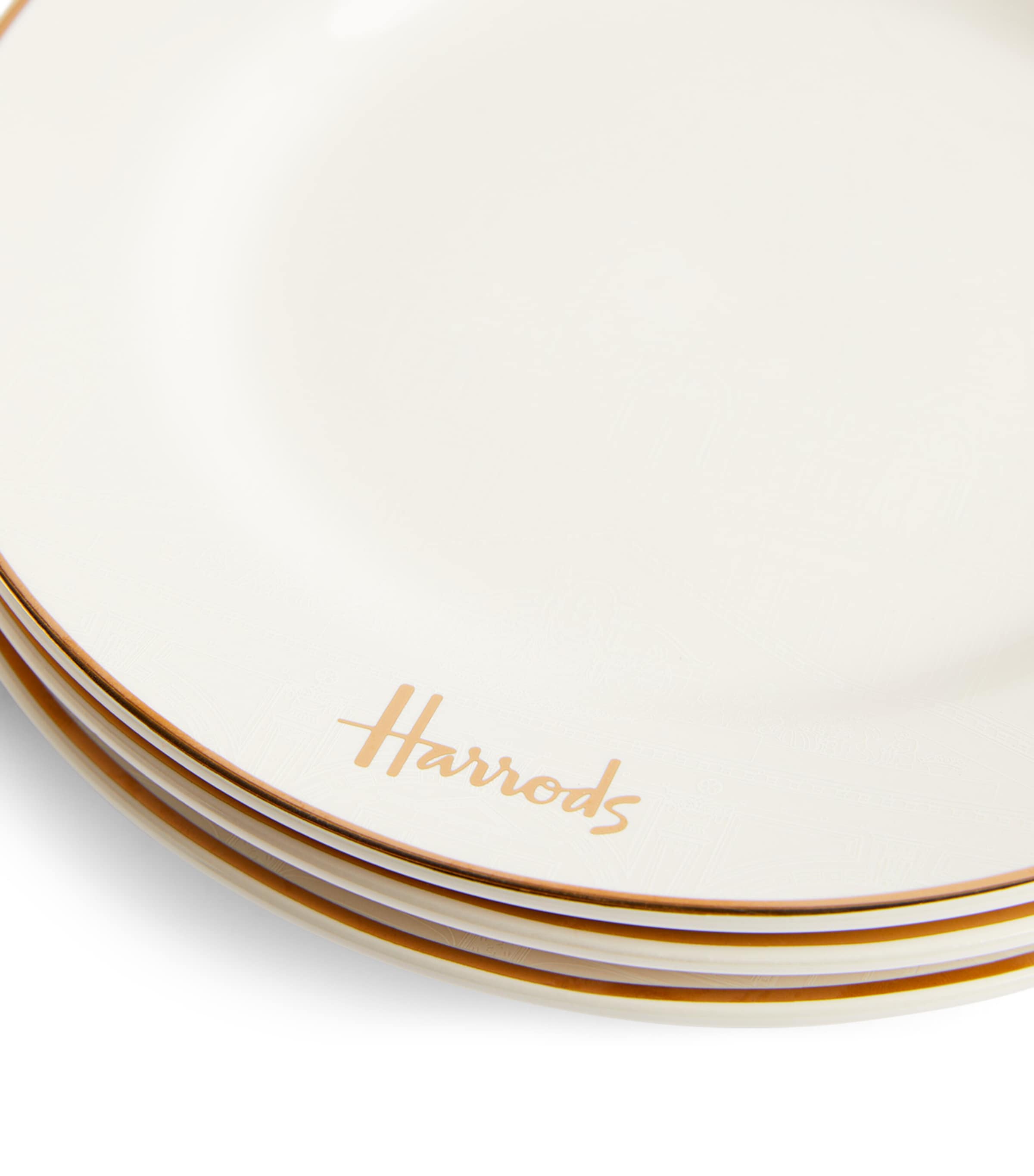 Set of 4 Ceramic Cheese Plates (21.5cm) NO COLOUR Image 3