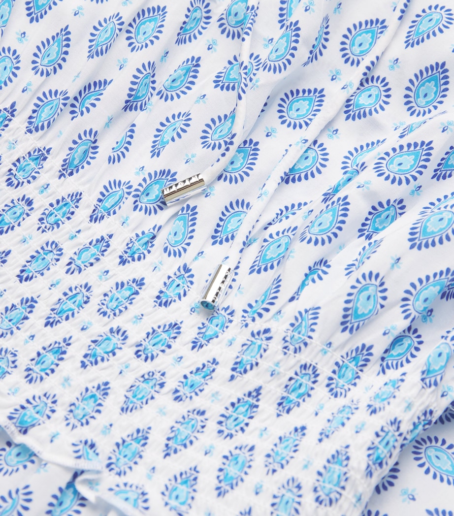 Smocked Croisette Maxi Dress PRT-PRT Image 5