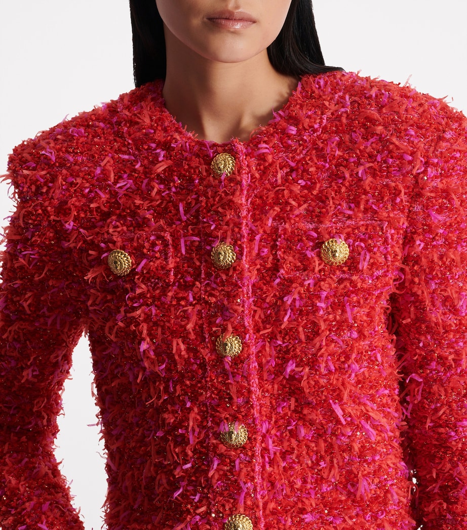 Cropped Tweed Jacket MCW ROUGE/ ROSE Image 7