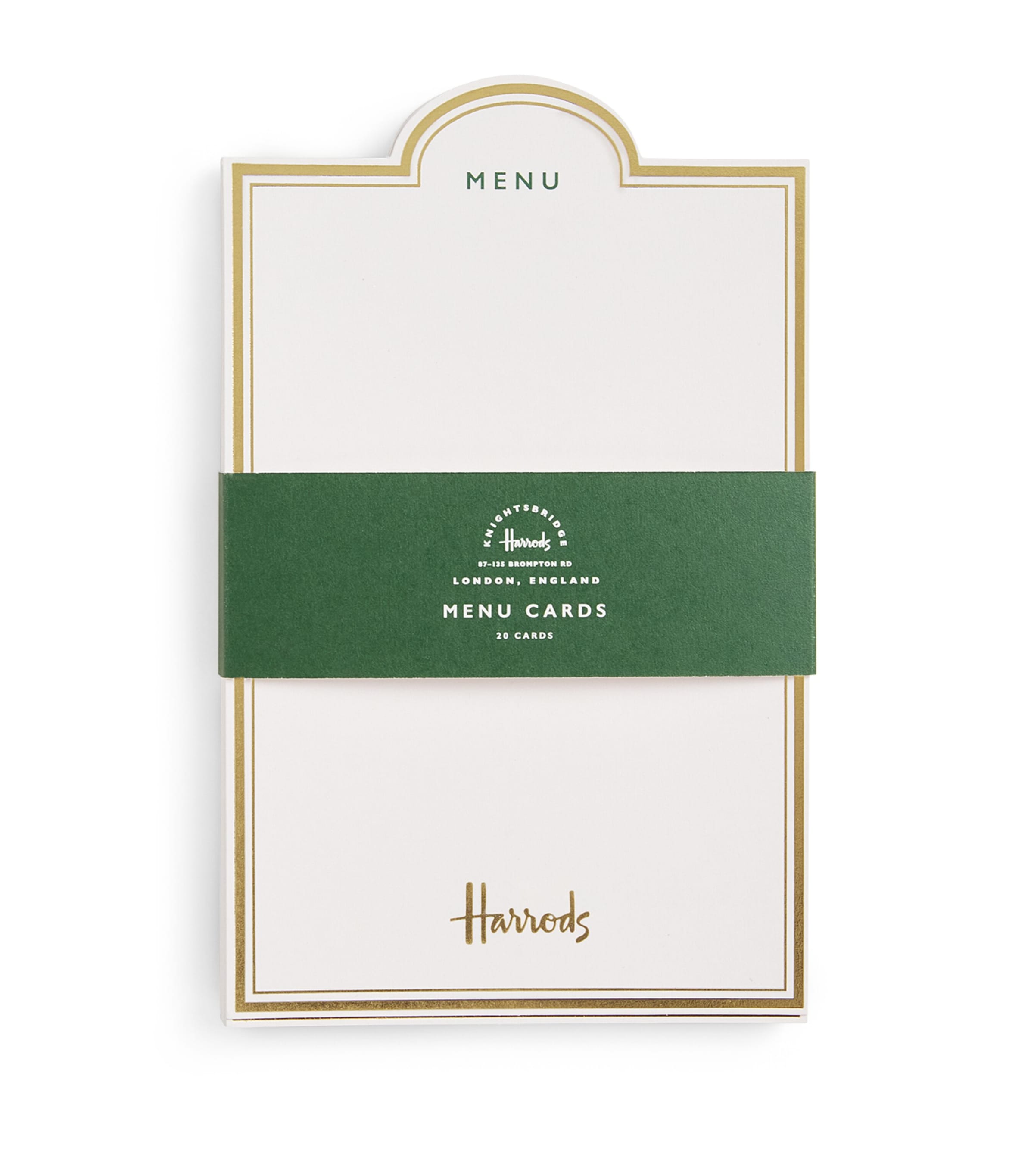 Harrods Set Of 20 Menu Cards