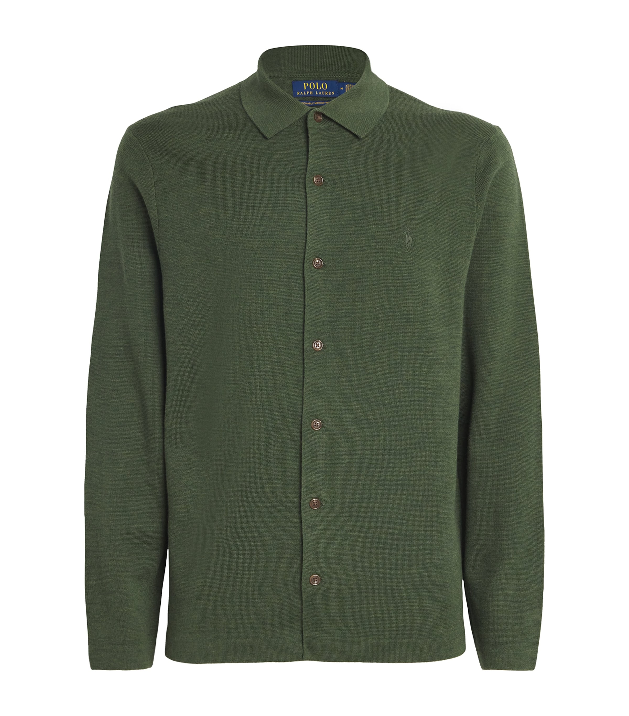 Polo Ralph Lauren Wool Polo Pony Cardigan In Green