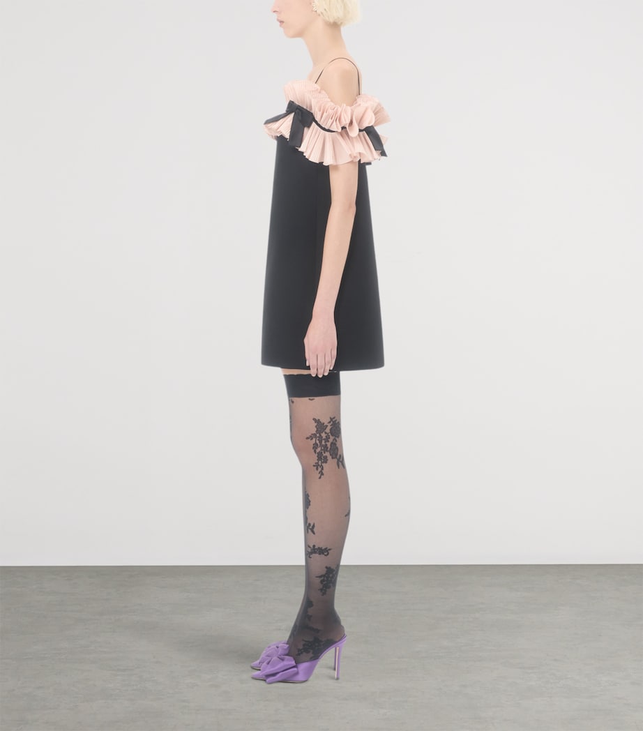 Silk Crepe Mini Dress 45B Image 3