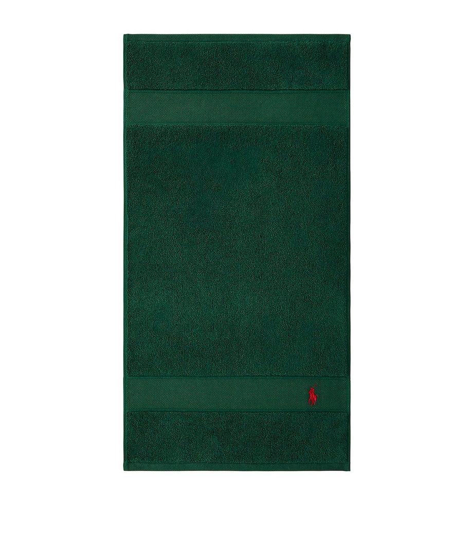 Polo Player Guest Towel (40cm x 75cm) COLLEGE GREEN Image 4