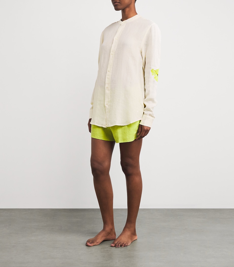 Hibiscus Pyjama Set CREAM/LIME Image 2