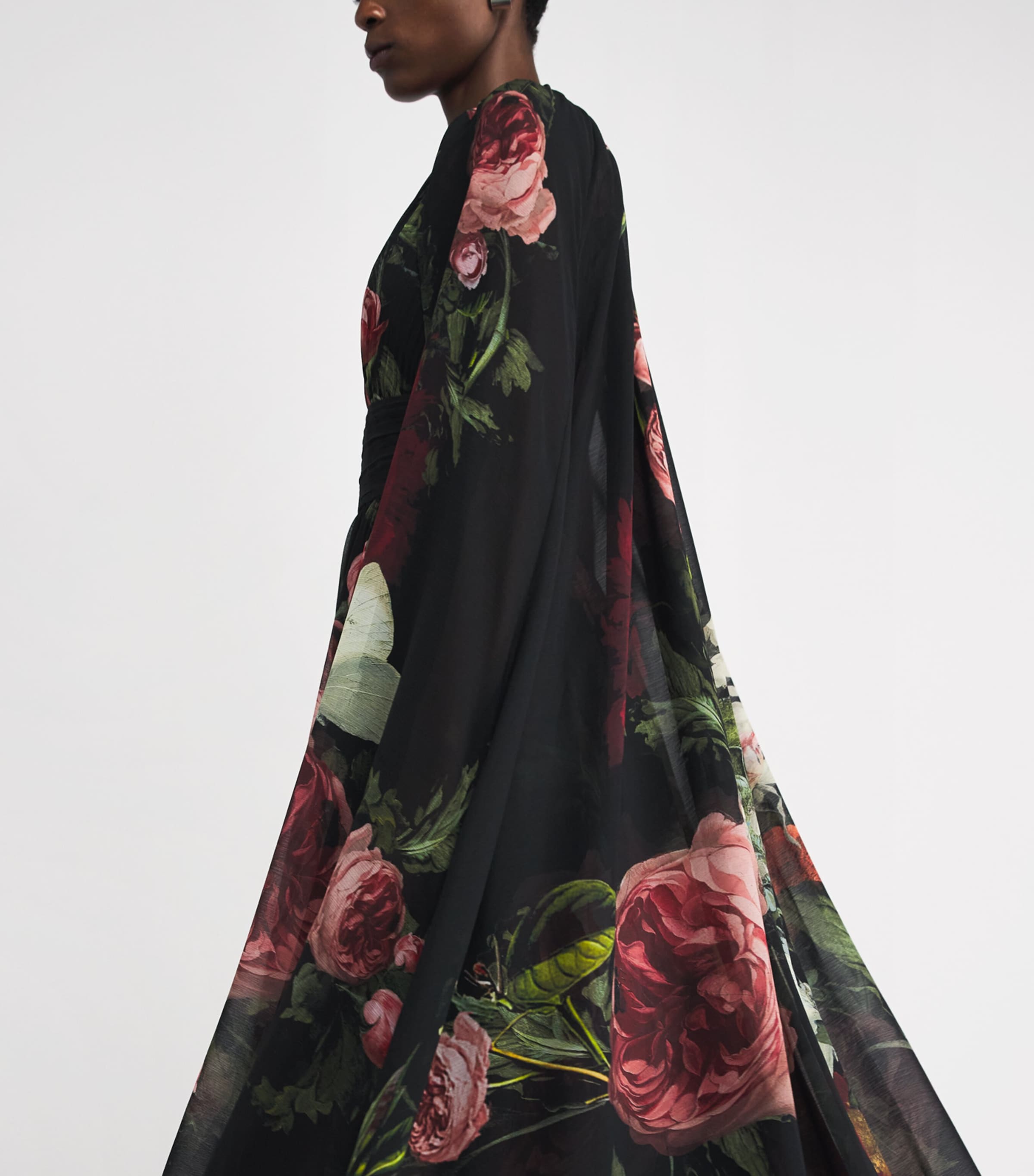 Cape-Detail Roya Gown C923 BE STILL Image 7