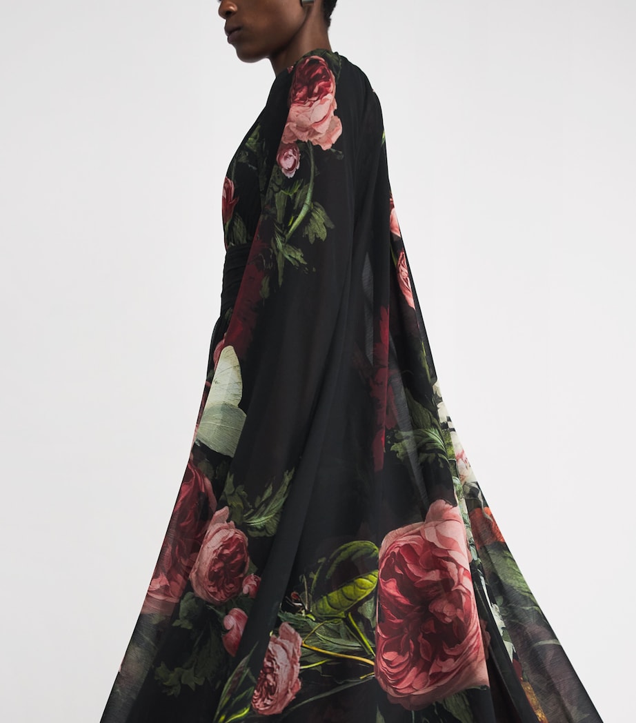 Cape-Detail Roya Gown C923 BE STILL Image 7