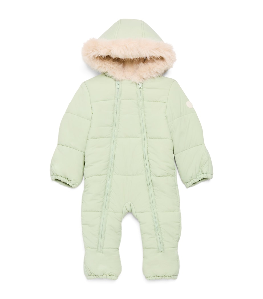 Faux Fur-Trim Padded Snowsuit (0 Months - 3 Years) SAGE Image 1