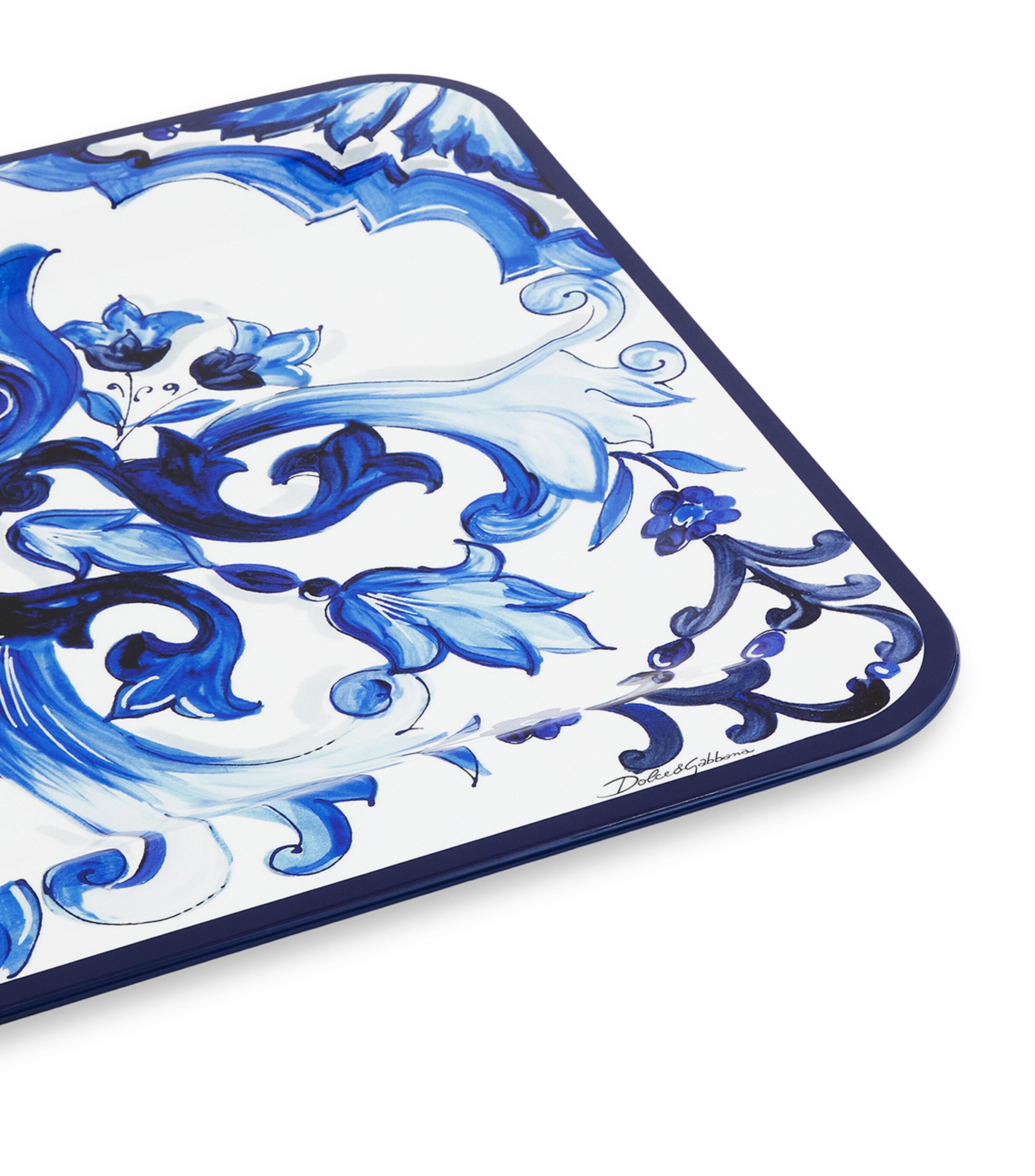Dolce&Gabbana Casa Wooden Blu Mediterraneo Tray Blu Mediterran Image 3
