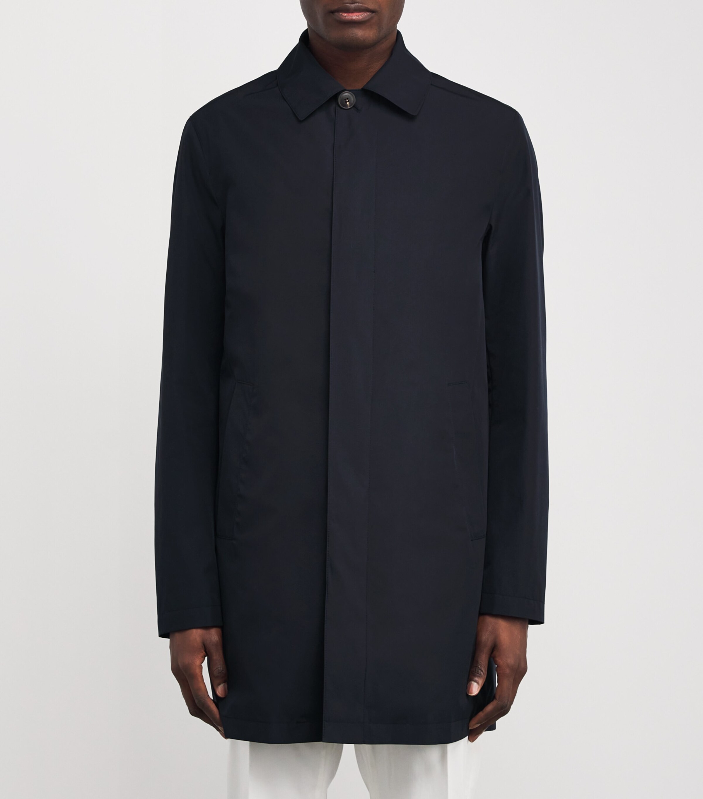 Water-Repellent Overcoat 01 BLU NAVY Image 3